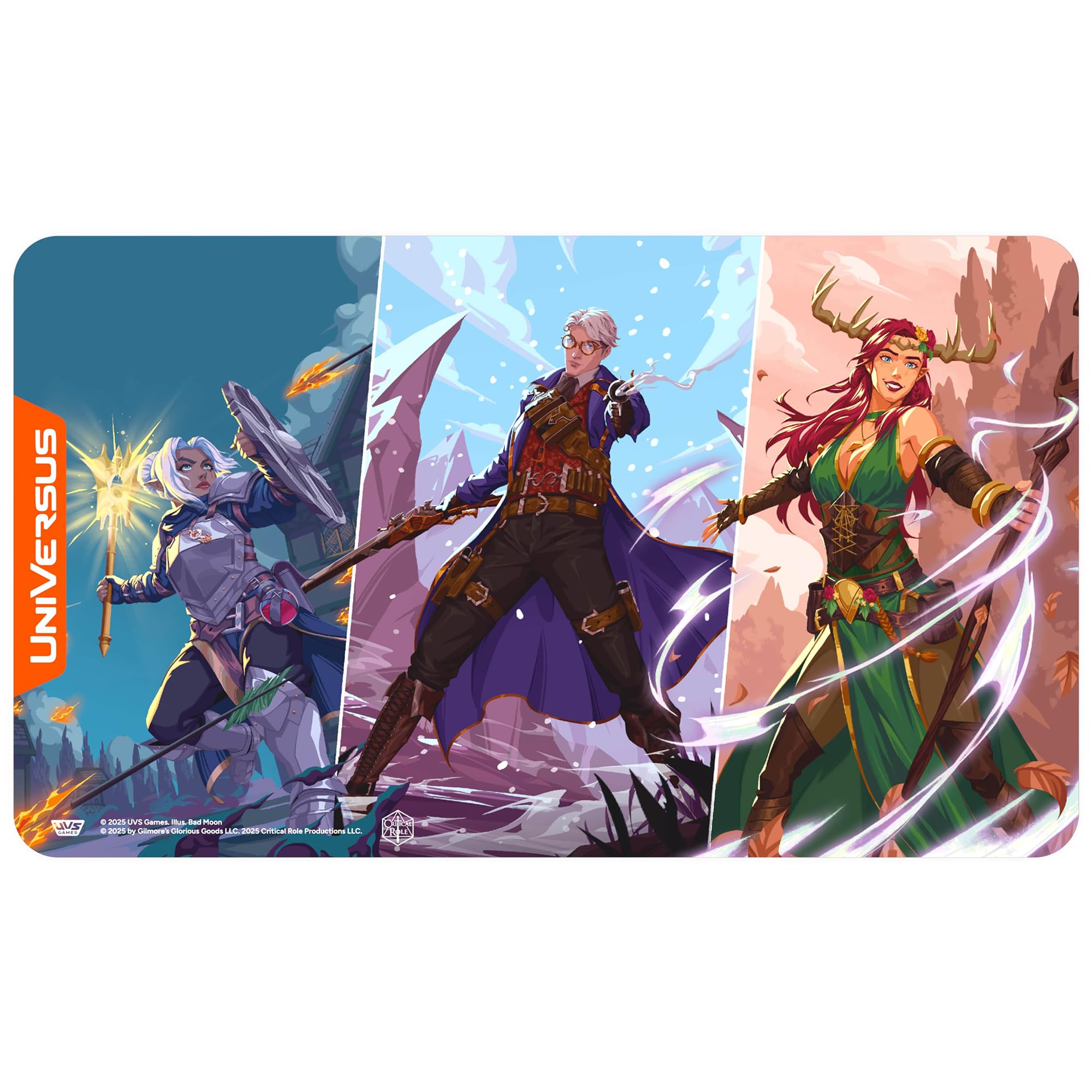 UniVersus Critical Role: Heroes of Exandria Playmat - Pike, Percival, Keyleth of Vox Machina