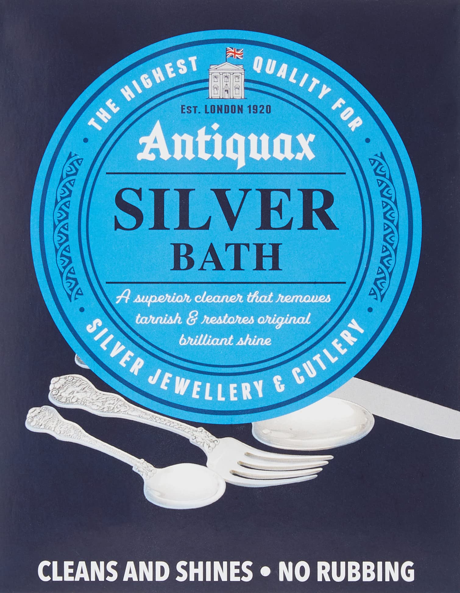 Antiquax - Silver Bath Cleaning Kit, Clear, Set of 3 Sachets