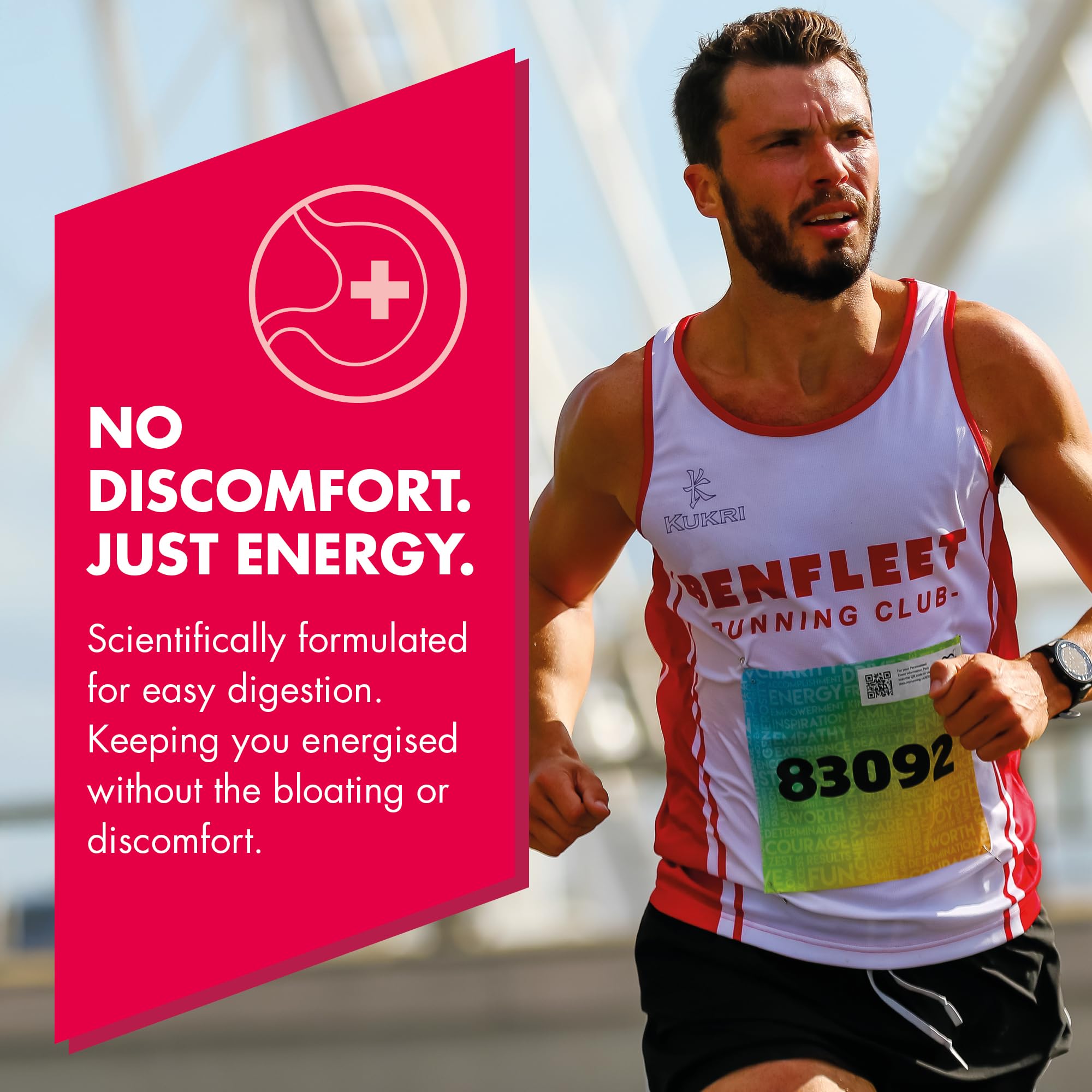 HIGH5 Energy Gel - Carb Gels for Running & Cycling - 23g Carbs, Vegan, Caffeine-Free - Berry (6 x 40g) 7