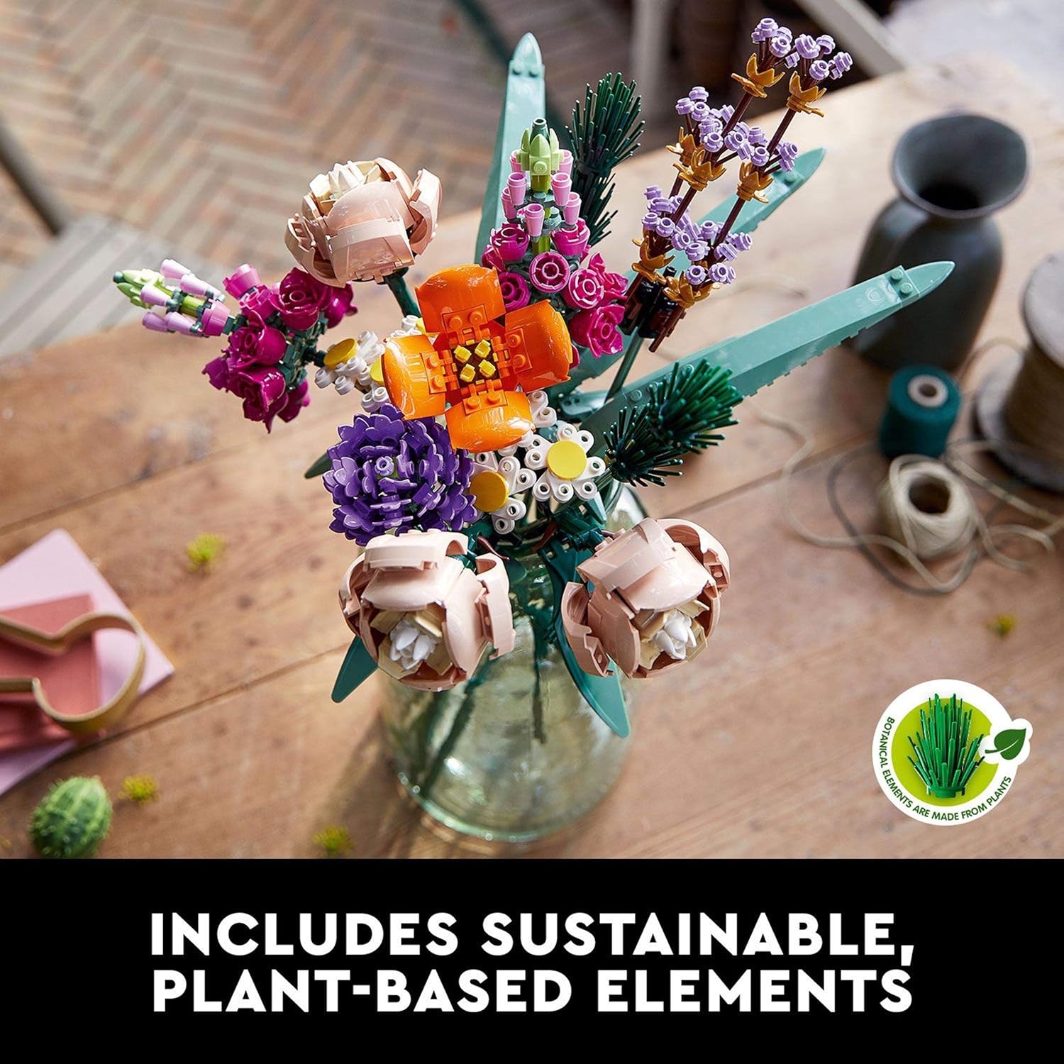 LEGO 10280 Flower Bouquet - Artificial Flowers Building Set for Adults 5