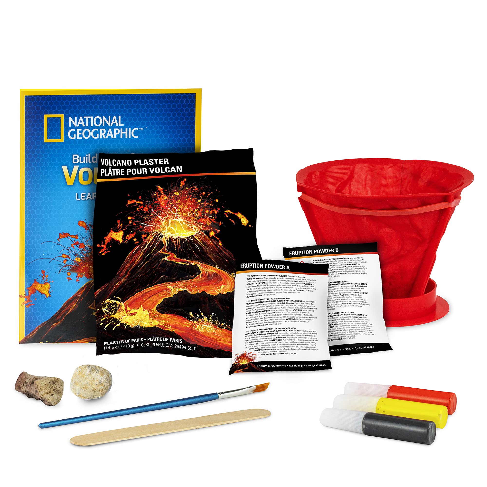 National Geographic Make Your Own Volcano Kit - Erupting Volcano Science Experiment Set for Kids 8+ 7