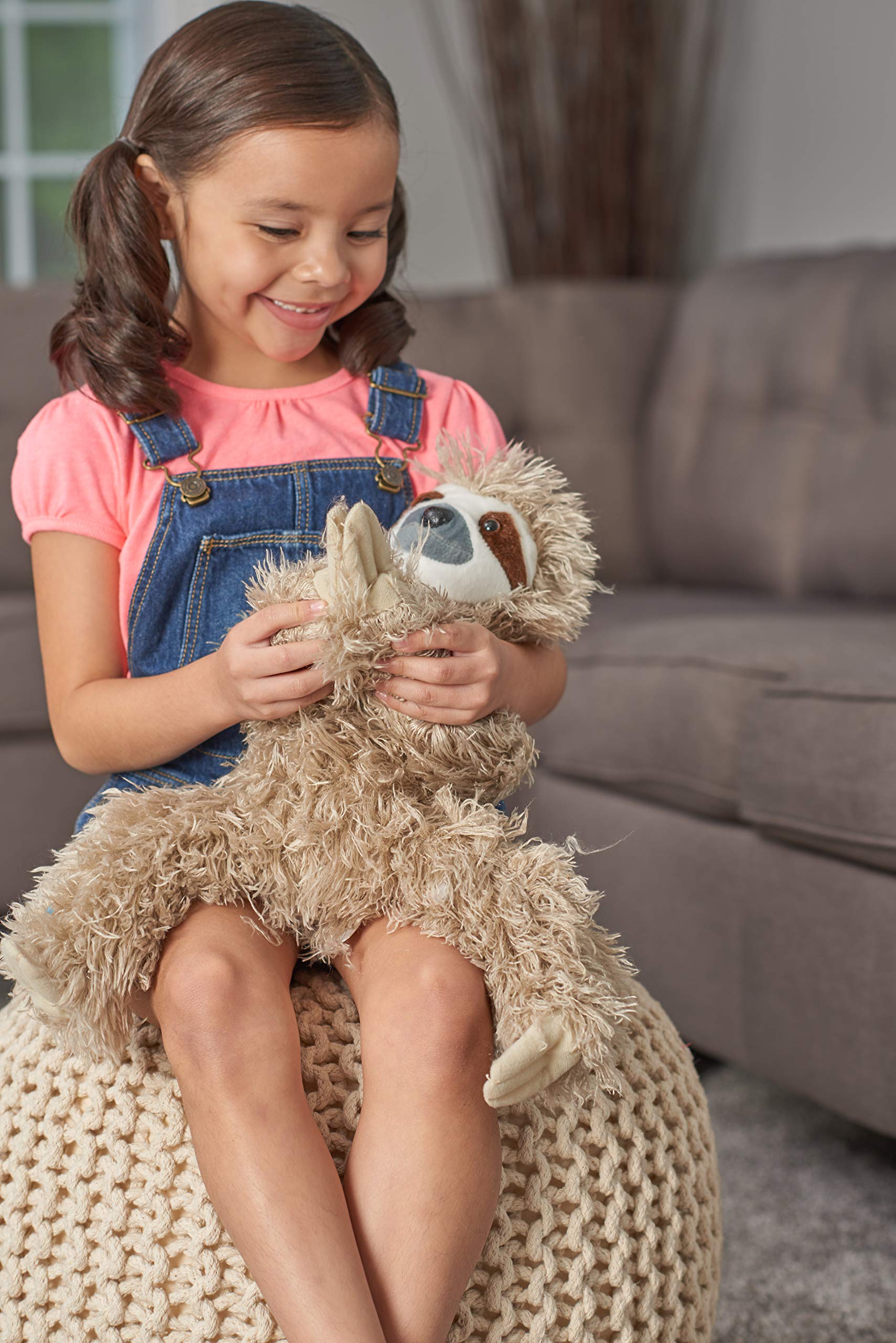 WILD REPUBLIC Cuddlekins Sloth Plush Soft Toy - Grey, 30 cm | Handcrafted | Recycled Fill 5