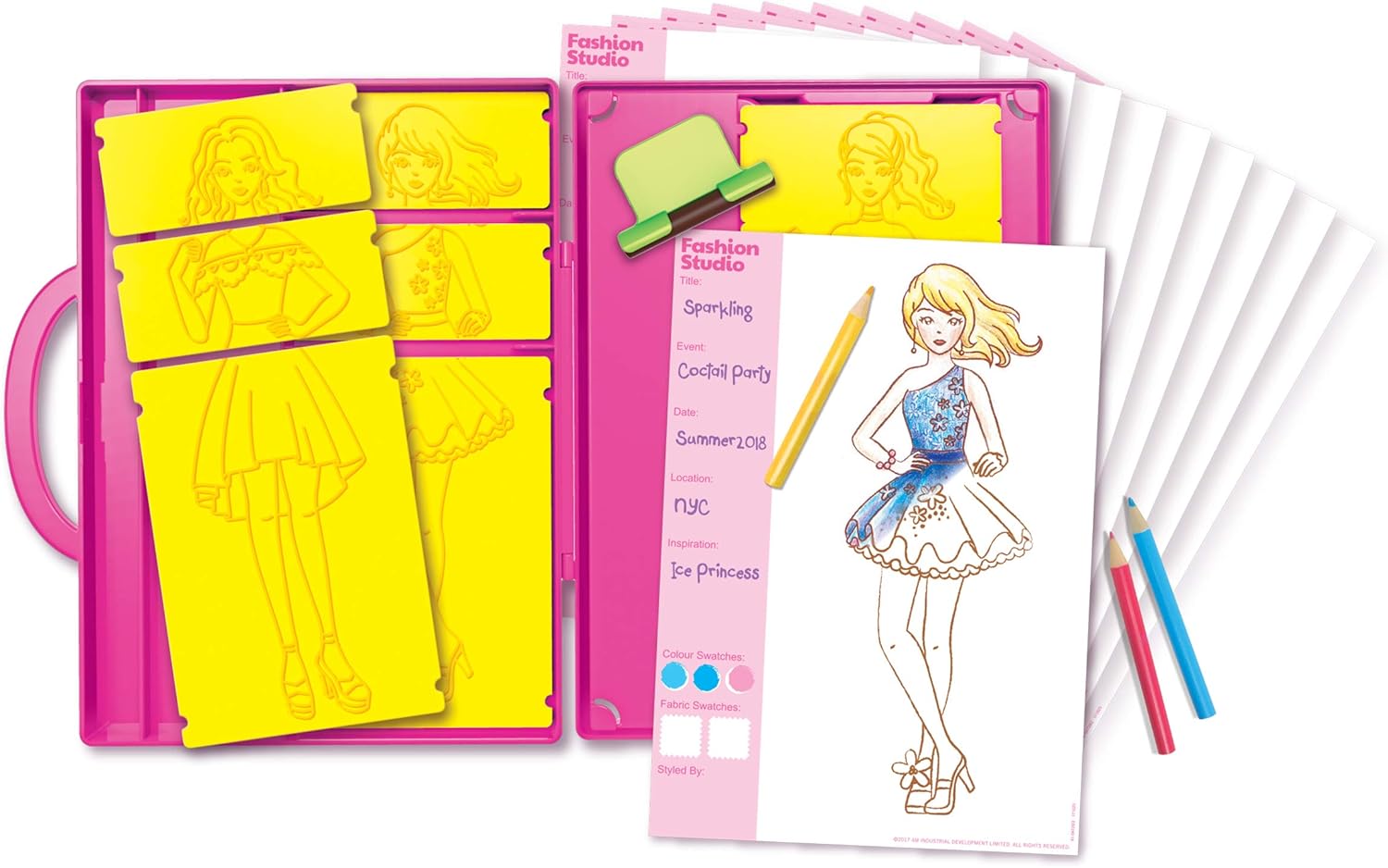 4M My Design Portfolio Fashion Studio Playset - Create 200+ Fashion Styles, Ages 5+ 6