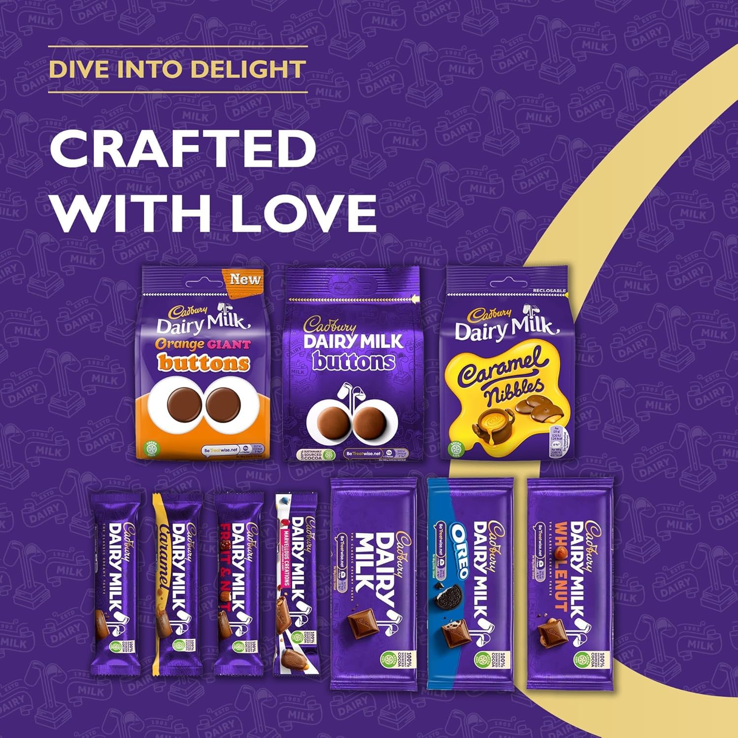 Cadbury Dairy Milk Big Night In Deluxe-Geschenkkorb mit 10 verschiedenen Schokoriegeln 6