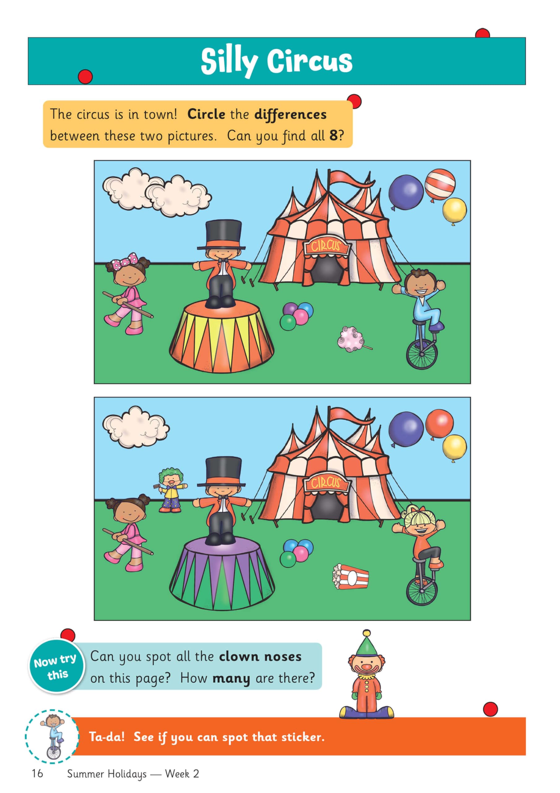 CGP Summer Holidays Activity Workbook - Reception to Year 1 Transition | Maths, English, Puzzles | 64 Pages 6