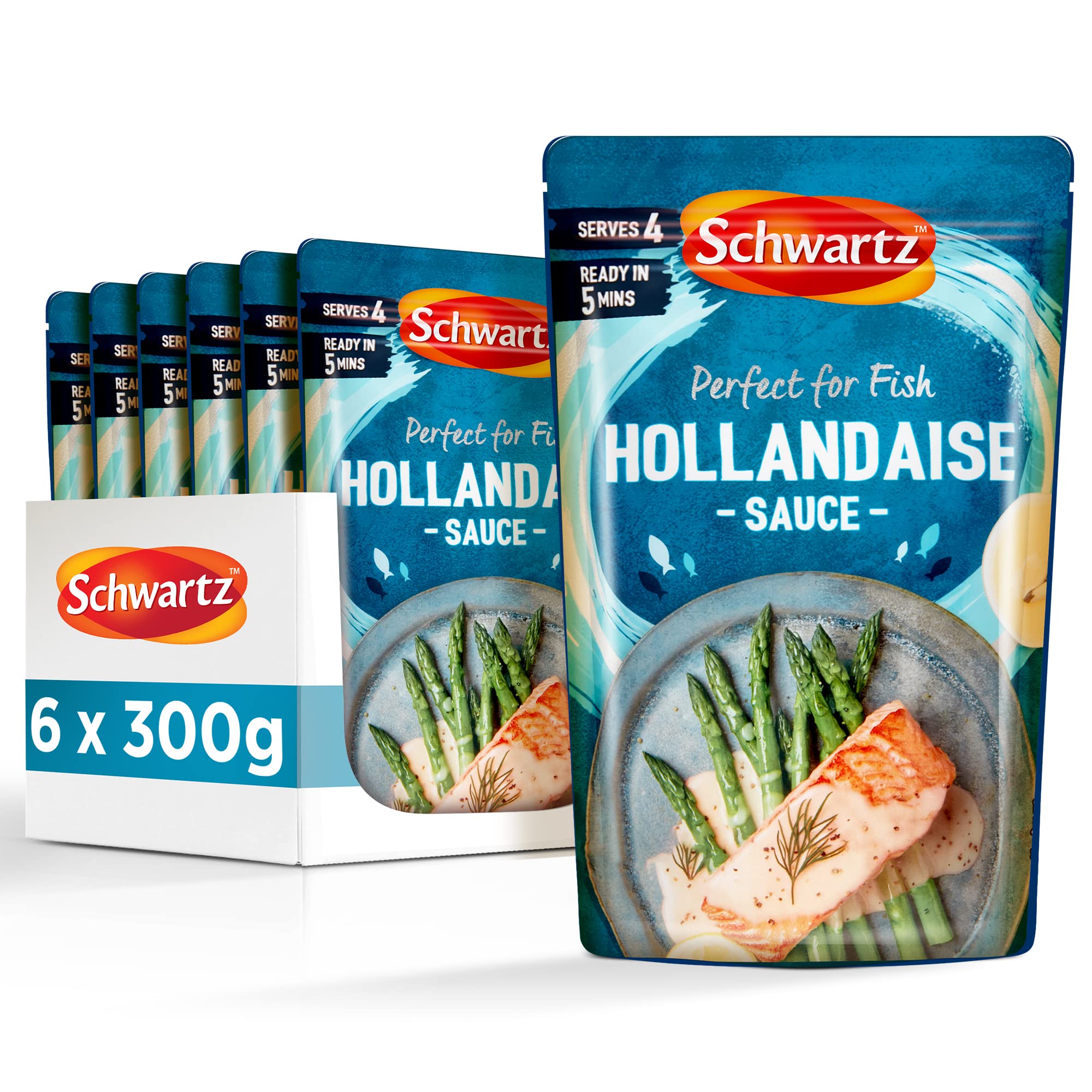 Schwartz Hollandaise Sauce 300g | Pack of 6 | Vegetarian Friendly | No Artificial Colours or MSG