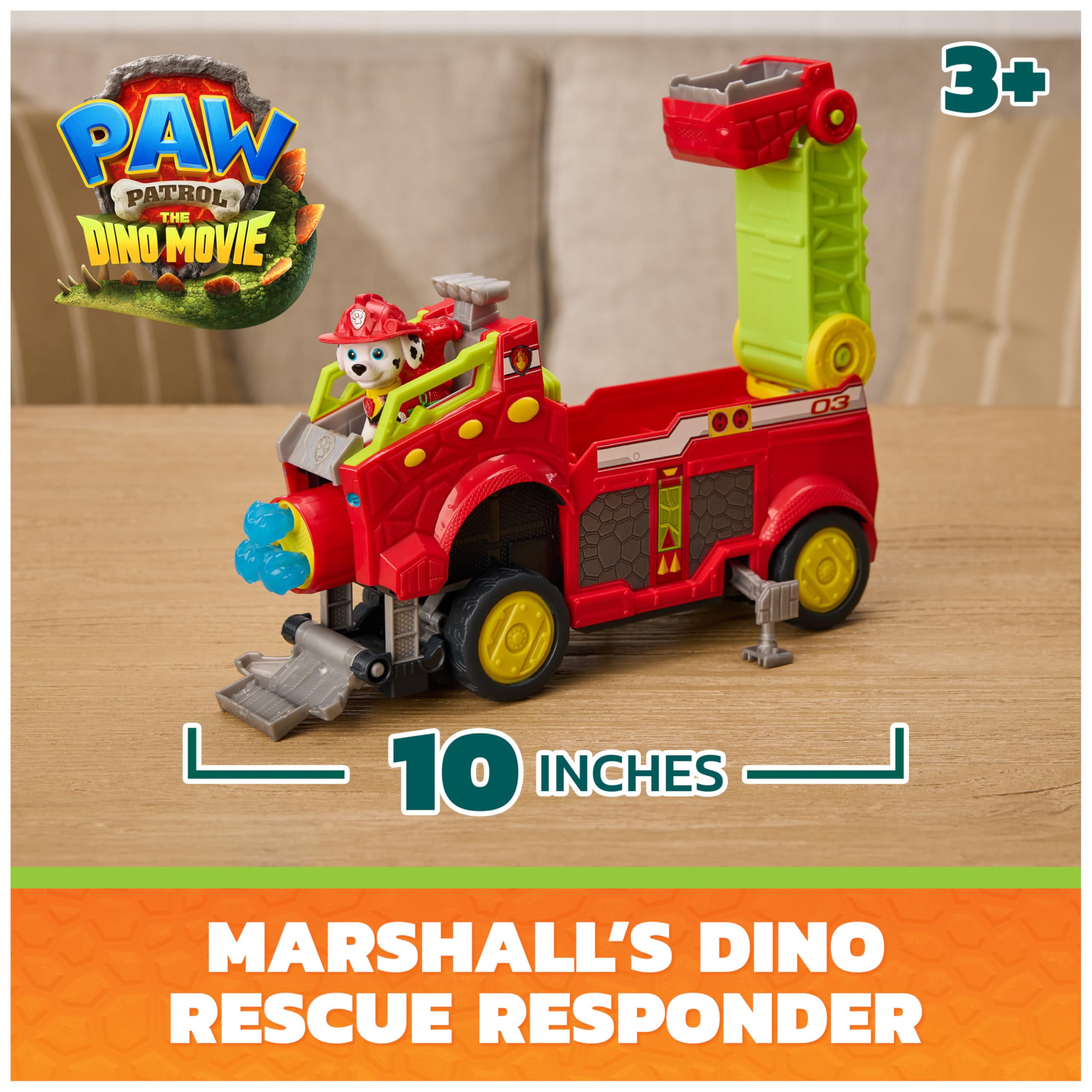 Paw Patrol Dino Rescue Responder Playset - Over 25.4 cm Long, Ages 3+