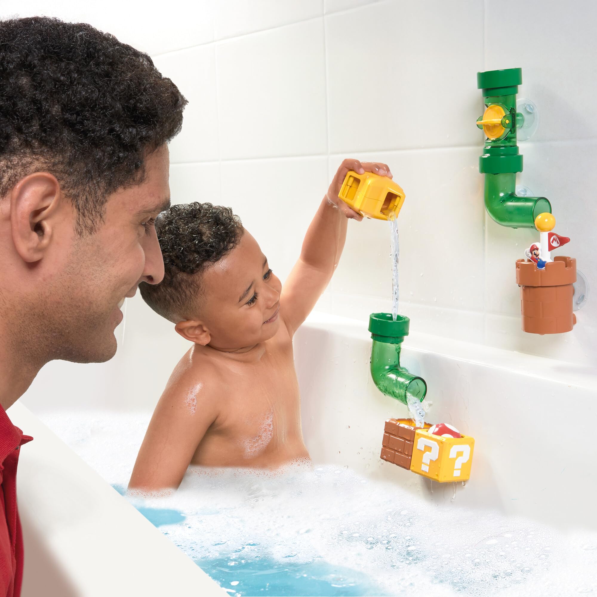 TOMY Super Mario Pipes Bath Toy | Plastic | Unisex Children 6