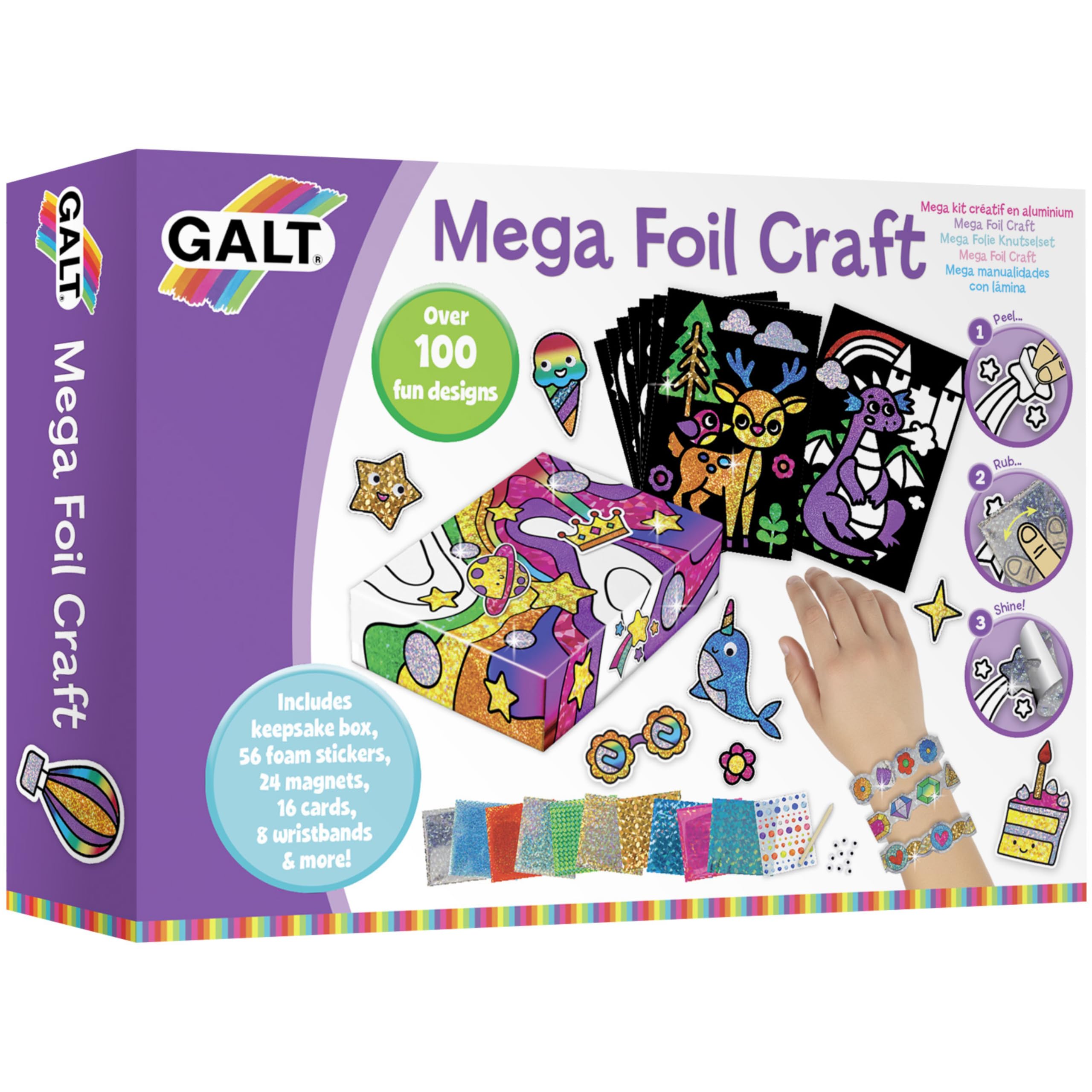 Galt Mega Foil Craft Set - Mess-Free Art for Kids Ages 8+ 1