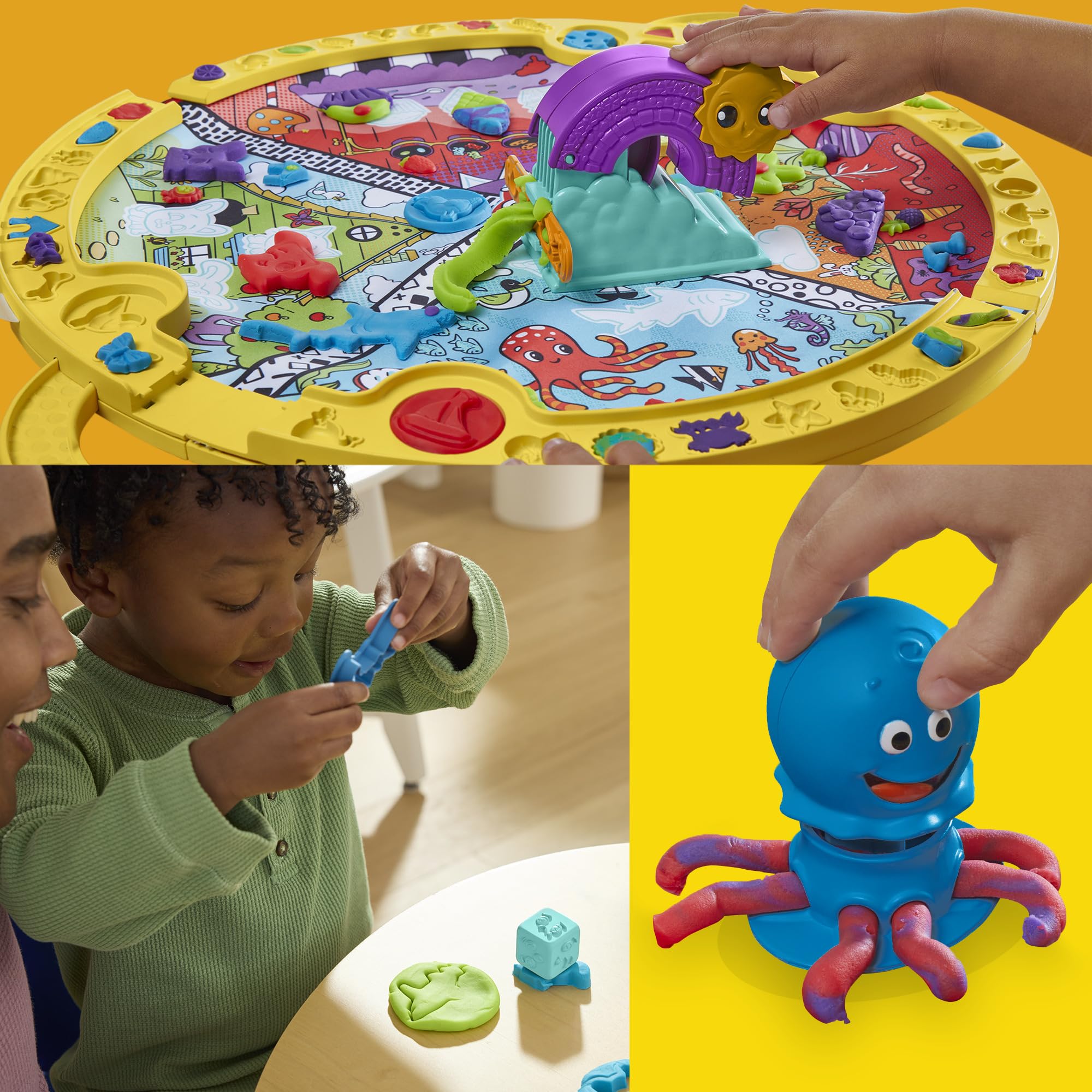 Play-Doh Fold and Go Playmat Starter Playset - Creative Arts & Crafts Toy for Kids 3+ 9