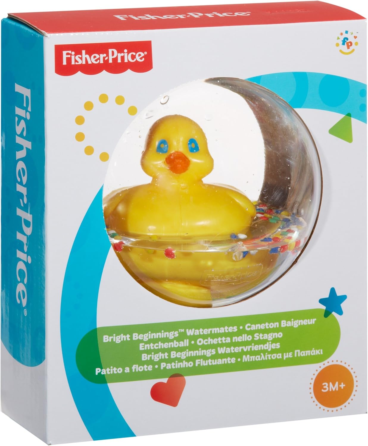 Fisher-Price Watermates Duck Ball - Floating Bath Toy for Babies & Toddlers 7