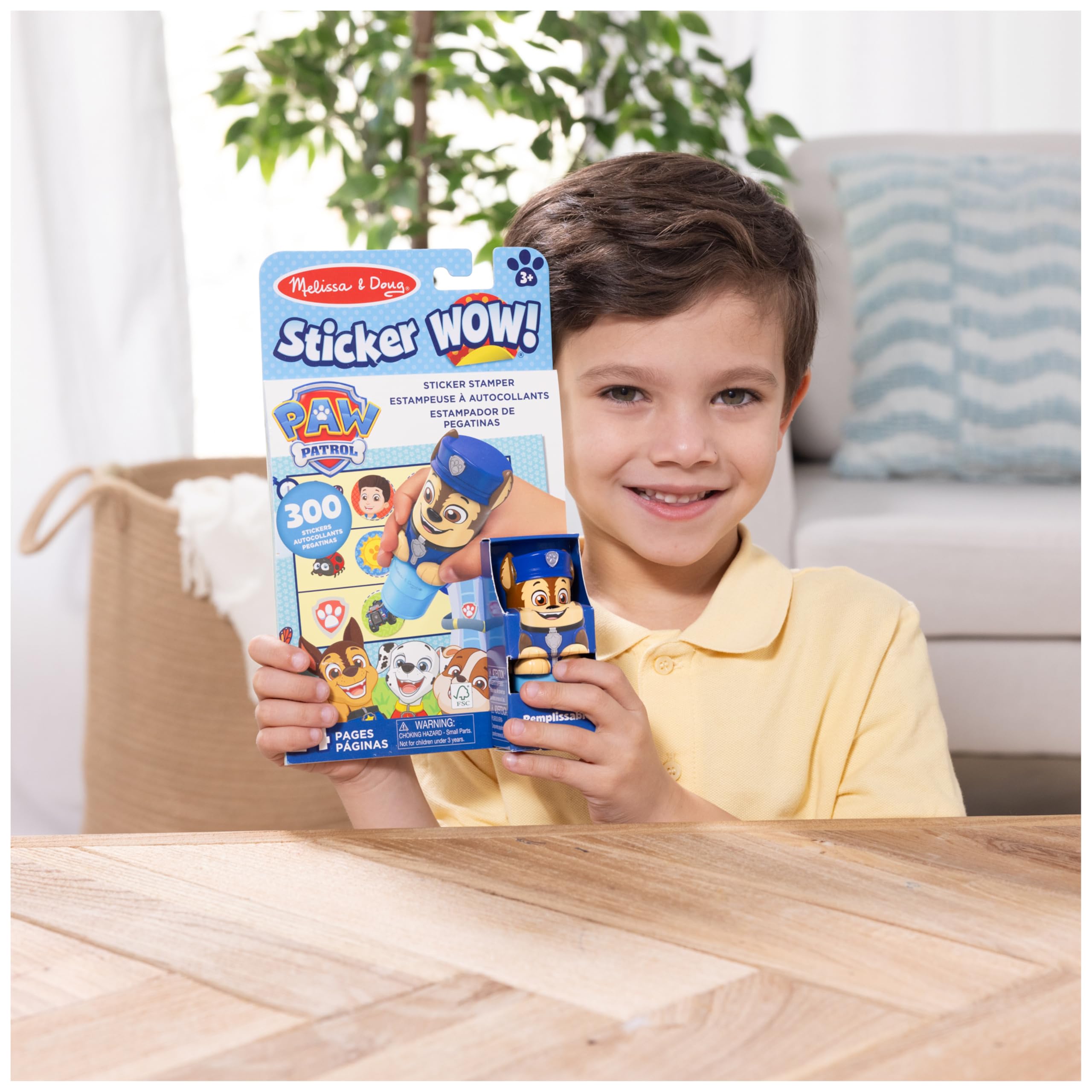Melissa & Doug Activity Pad & Sticker Stamp Set - Chase | Ages 3-98 8