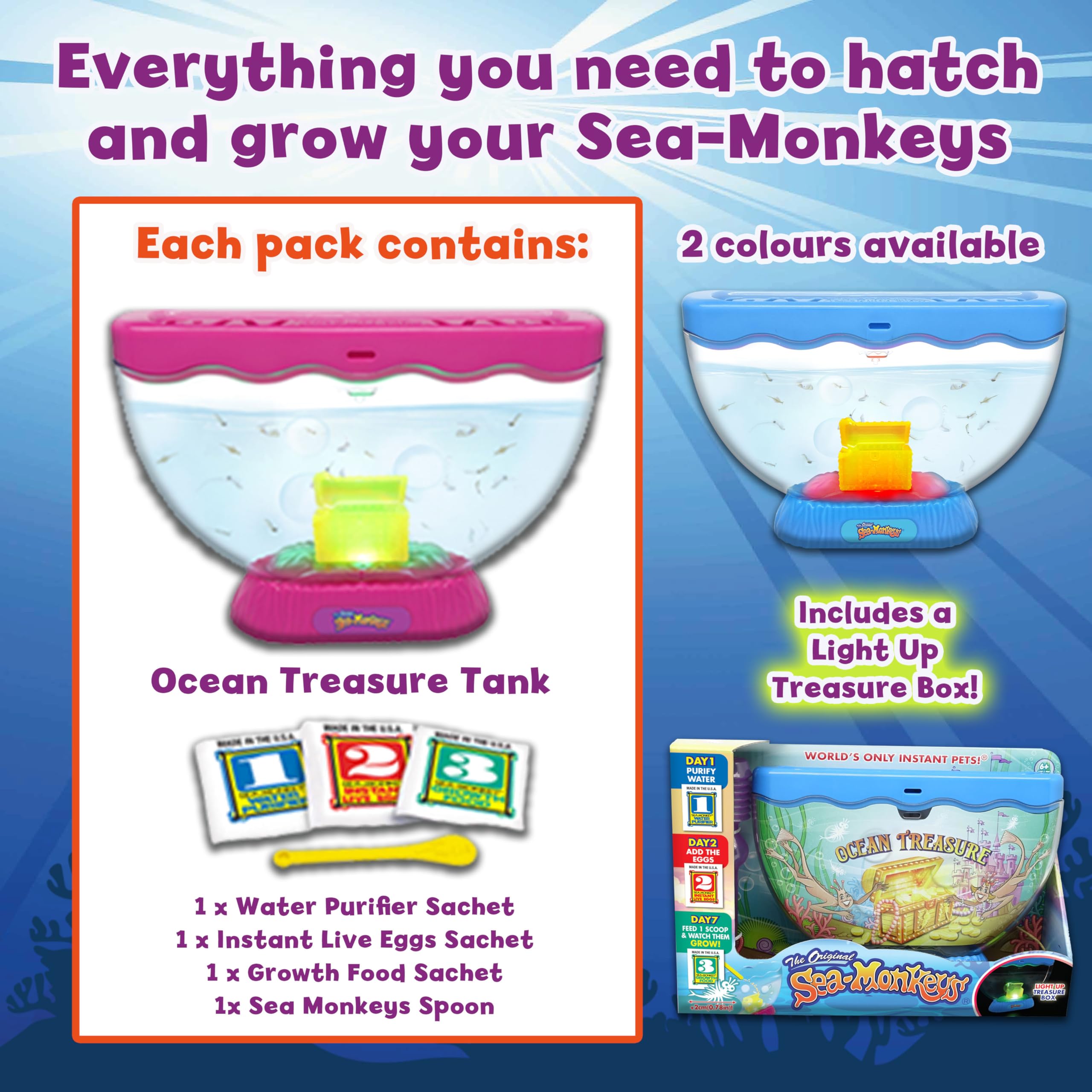 Sea Monkeys Ocean Treasure Aquarium - Educational Science Kit for Kids 6+ 11