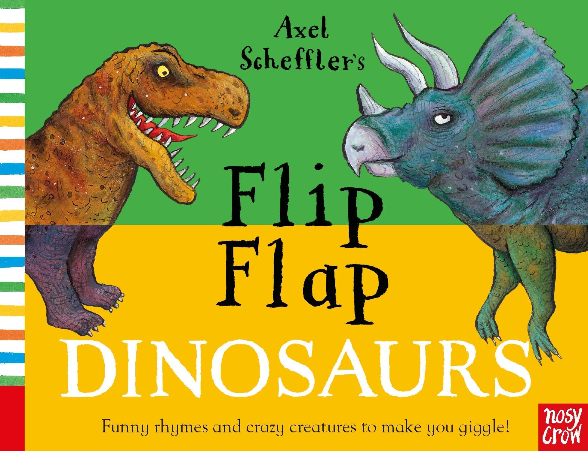 Nosy Crow Axel Scheffler's Flip Flap Dinosaurs Activity Book | Board Book | Ages 2-4 1
