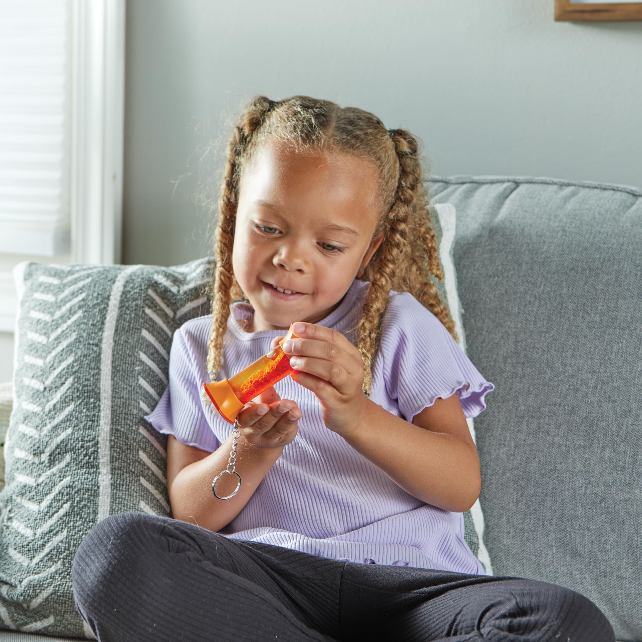 Learning Resources Soothing Swirlers Sensory Tubes - 4-Pack with Keychains for Kids Ages 3+ 7