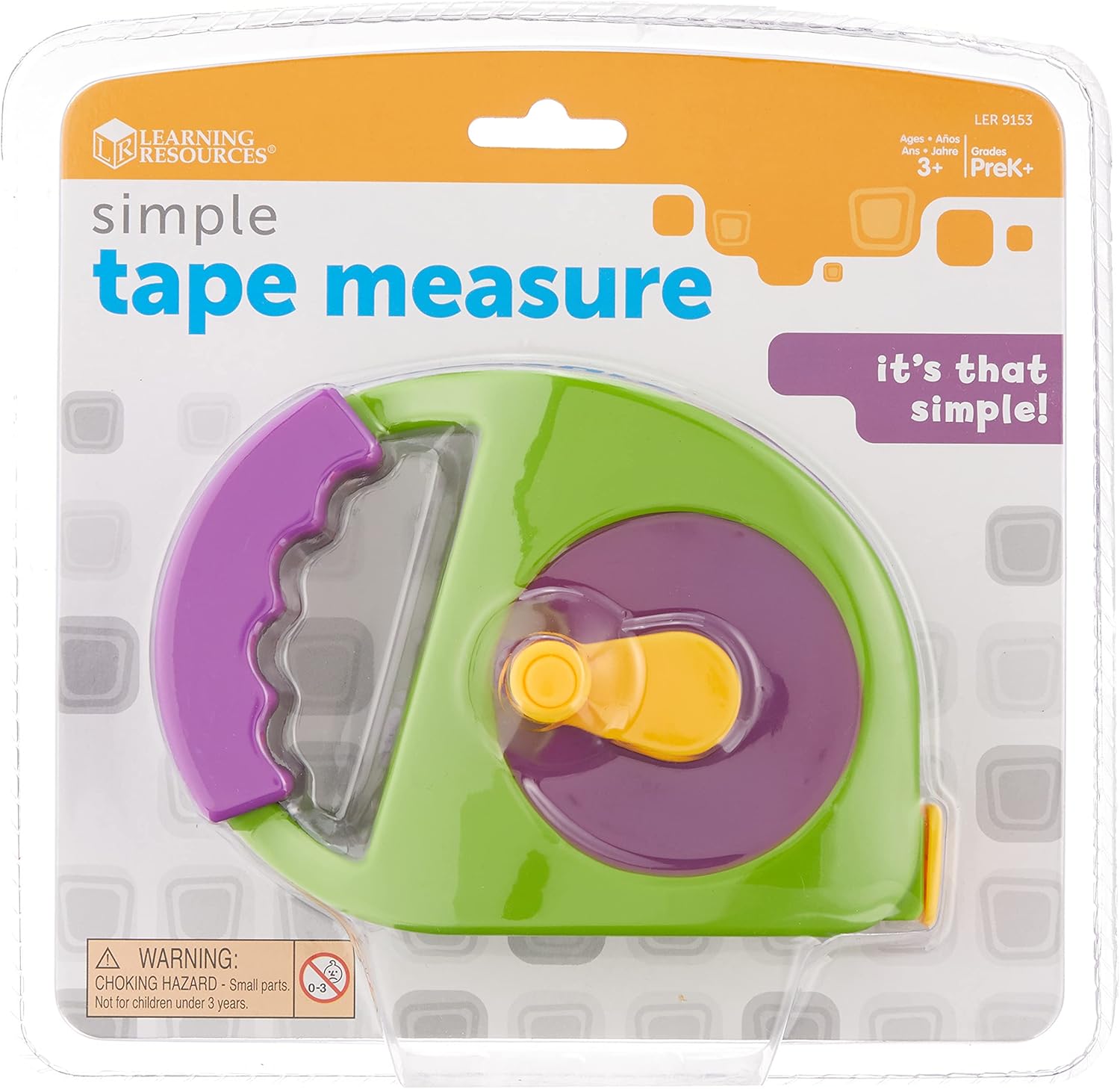 Learning Resources Measure It Tape Measure - Educational Toy for Ages 3+
