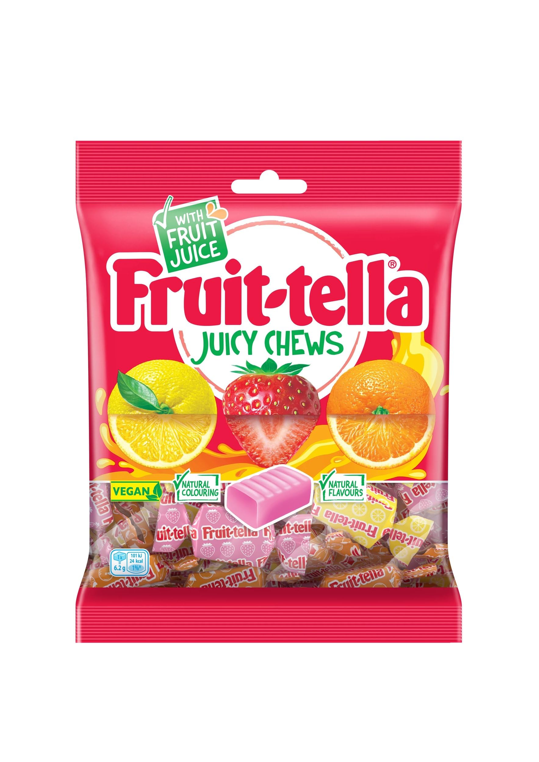 Fruittella Juicy Chews – Kaubonbons mit gemischtem Erdbeer-, Orangen- und Zitronengeschmack (1,36 kg) 7