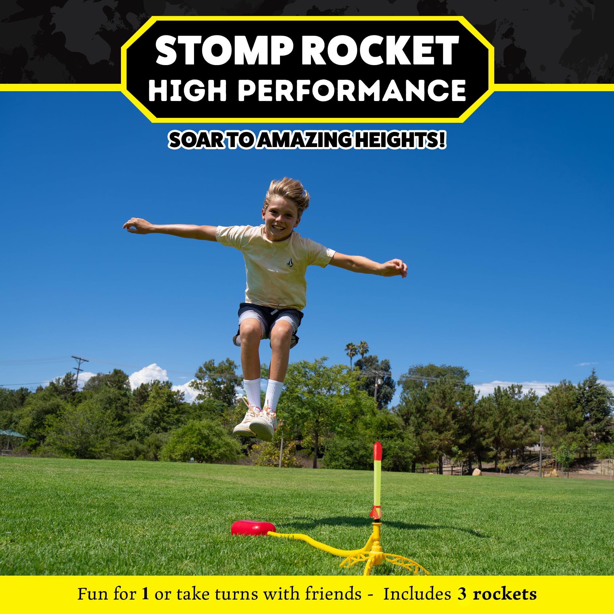 Stomp Rocket Super High Performance Stomp Kit - Launch Rockets Up to 120m, Ages 9+ 8