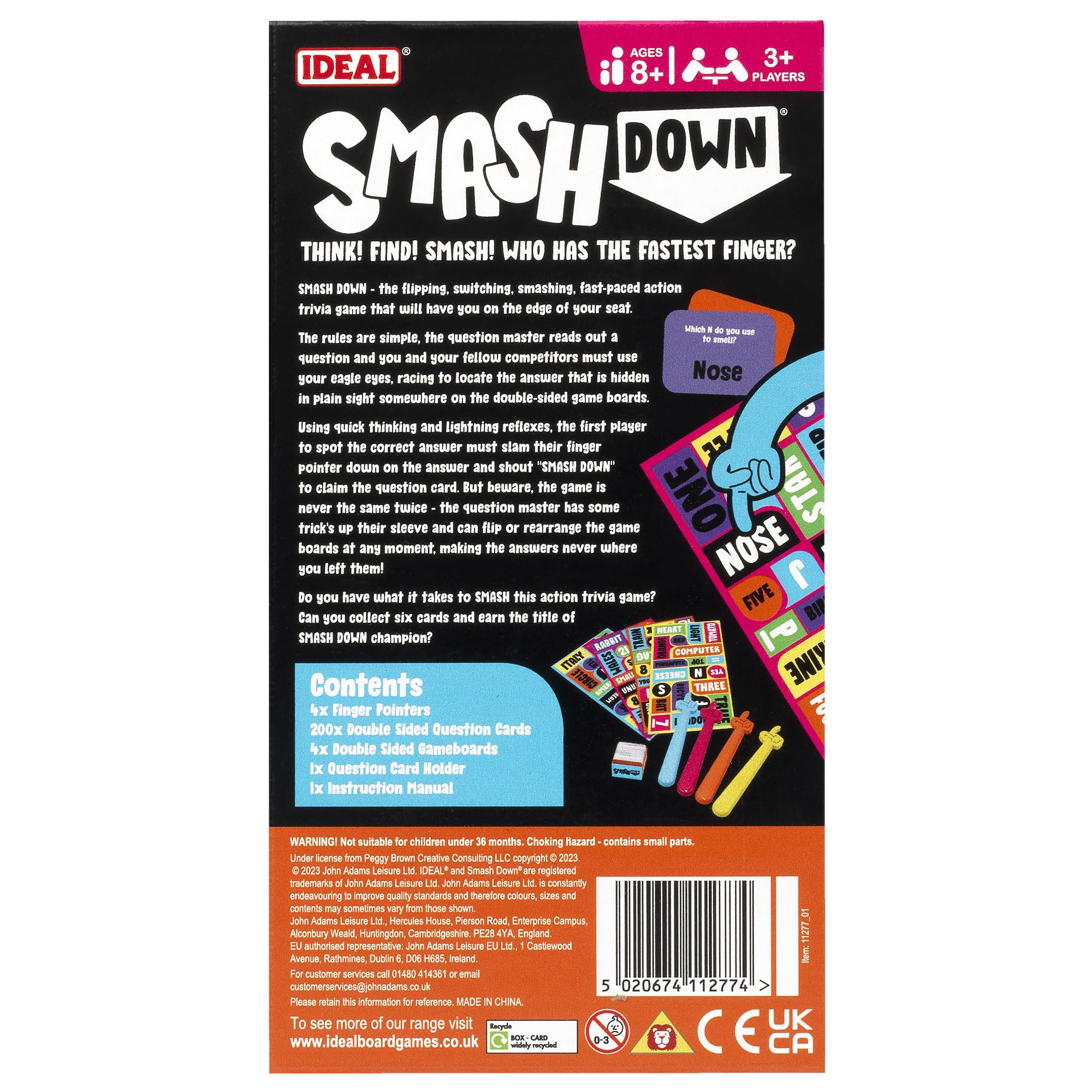 Ideal Smash Down: Think! Find! SMASH! Fast-Paced Trivia Party Game 6