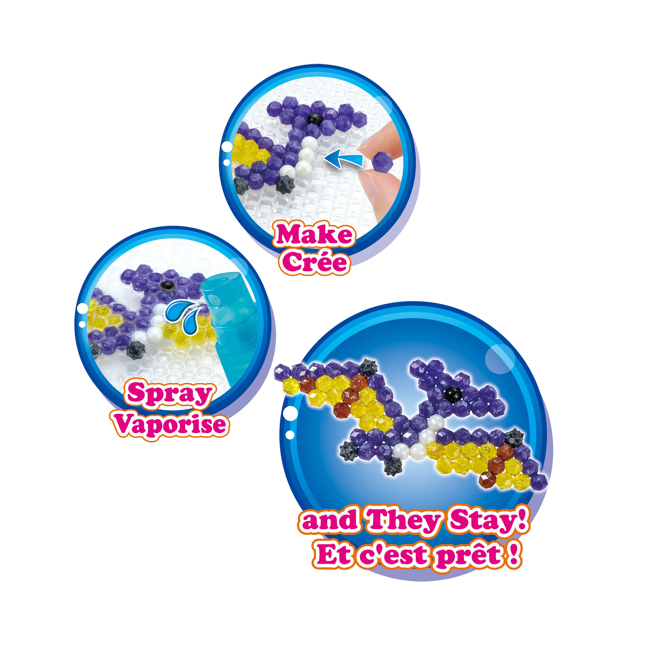 Aquabeads Dinosaur World Art & Craft Bead Kit | 1200 Beads in 28 Colors | Ages 4+ 5