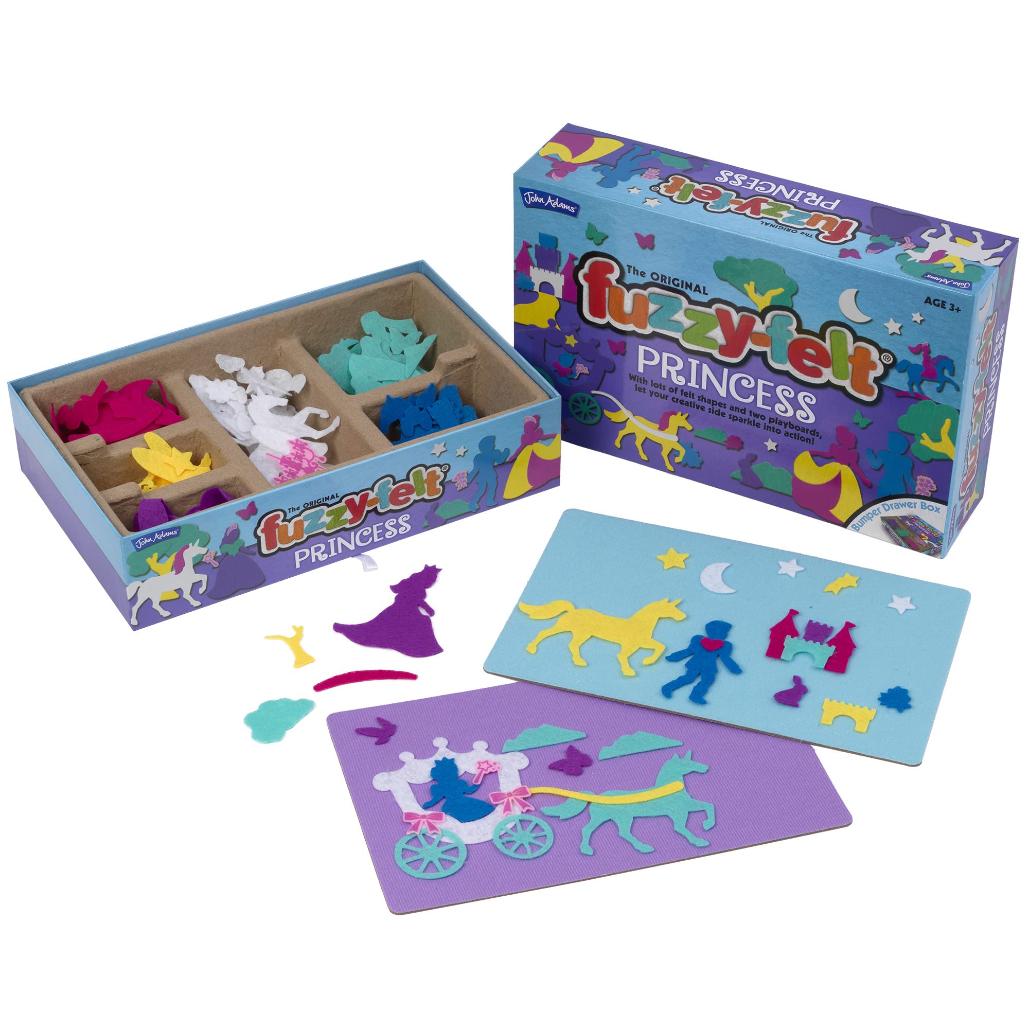 Fuzzy Felt Princess Drawer Set - 200+ Piece Craft Kit for Creative Play 6
