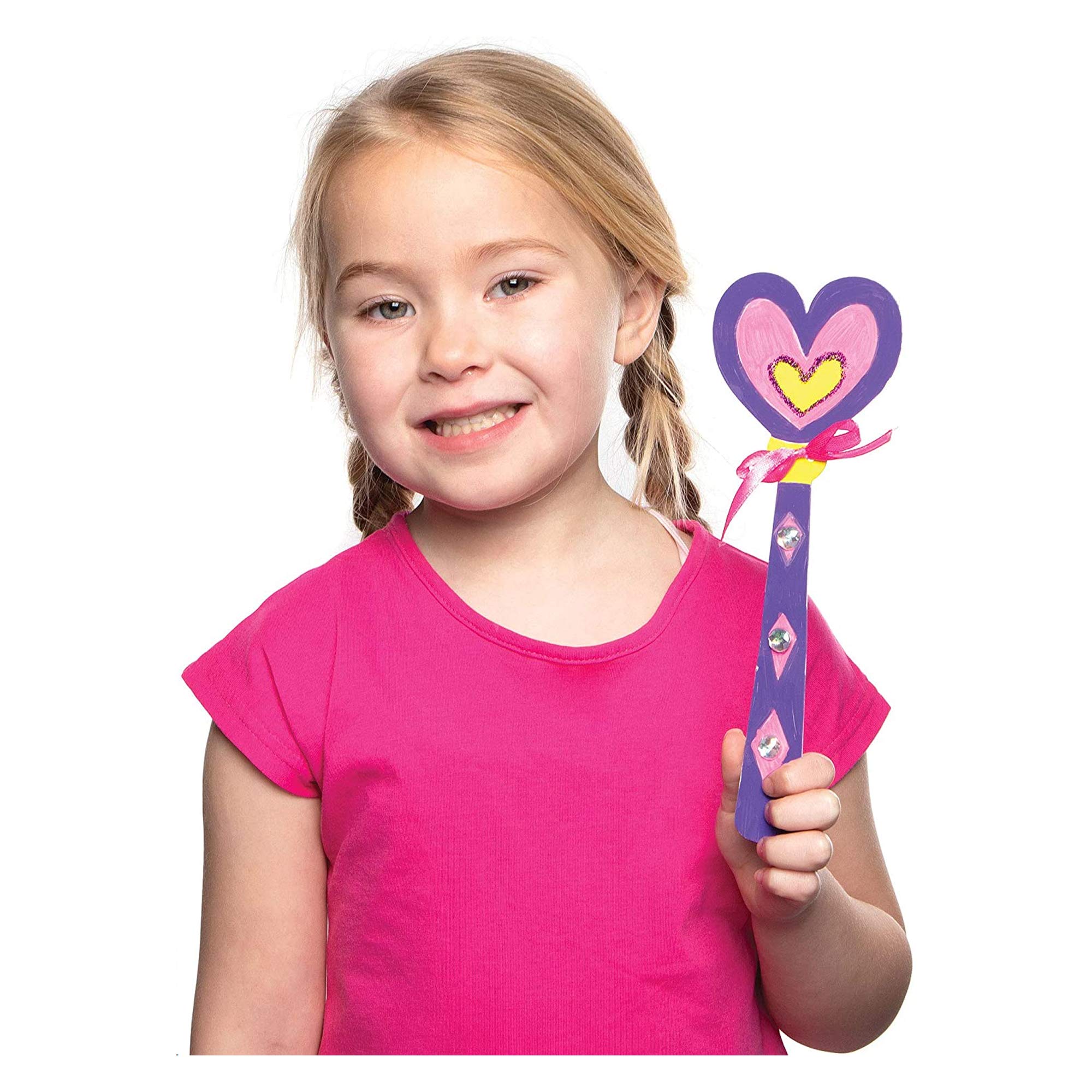 Baker Ross Make Your Own Princess Wand Craft Kit - Pack of 8 Card Blanks, 23cm 4