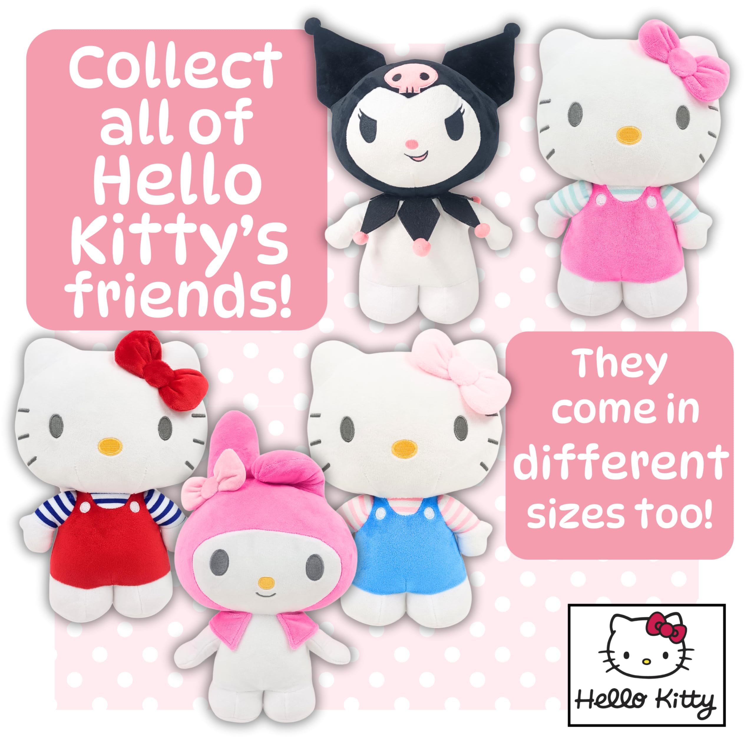Hello Kitty Official Plush - 30 CM Large Standing Red 6