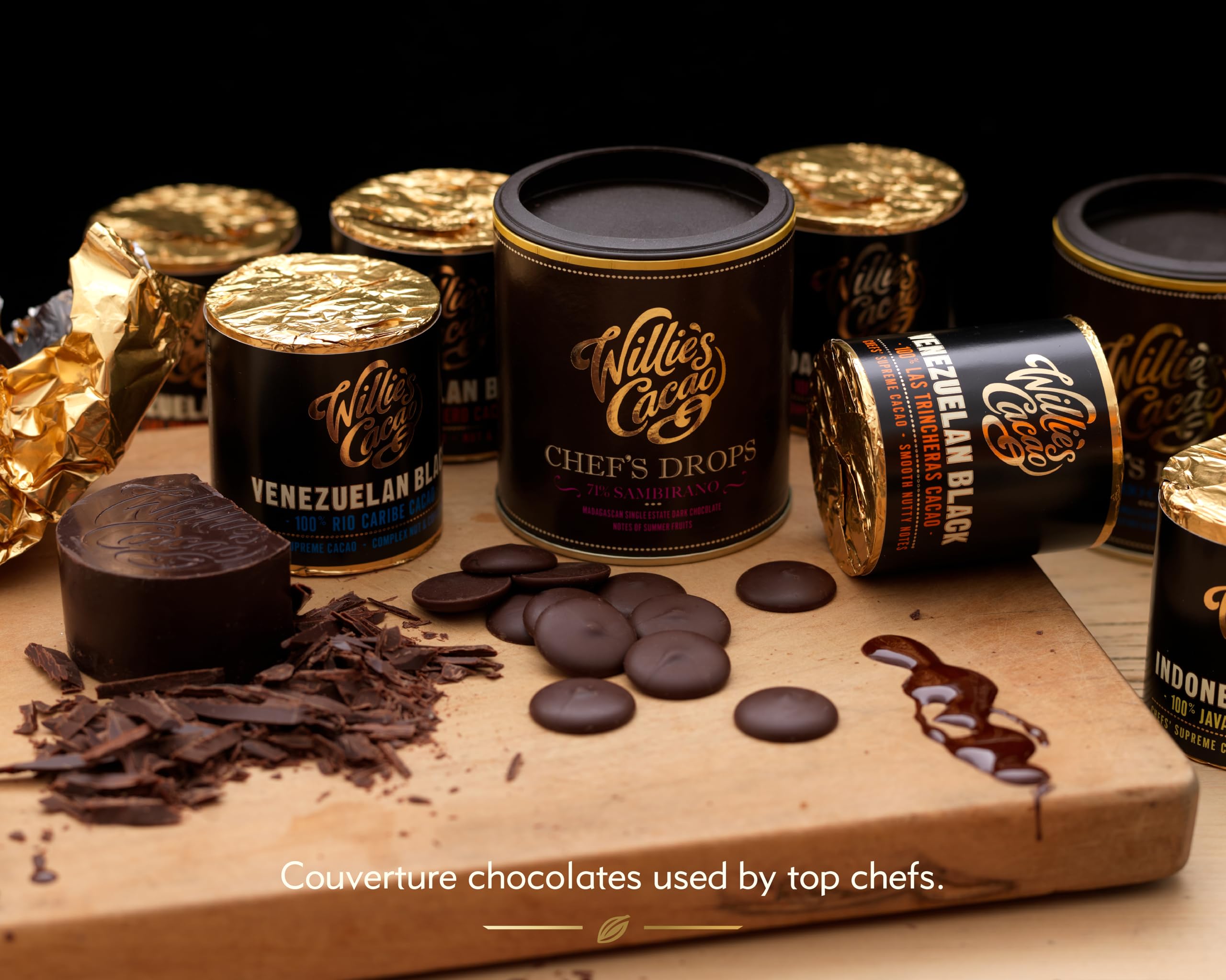 Willie's Cacao - Rio Caribe 72% Dark Chocolate Chef's Drops 150g 3