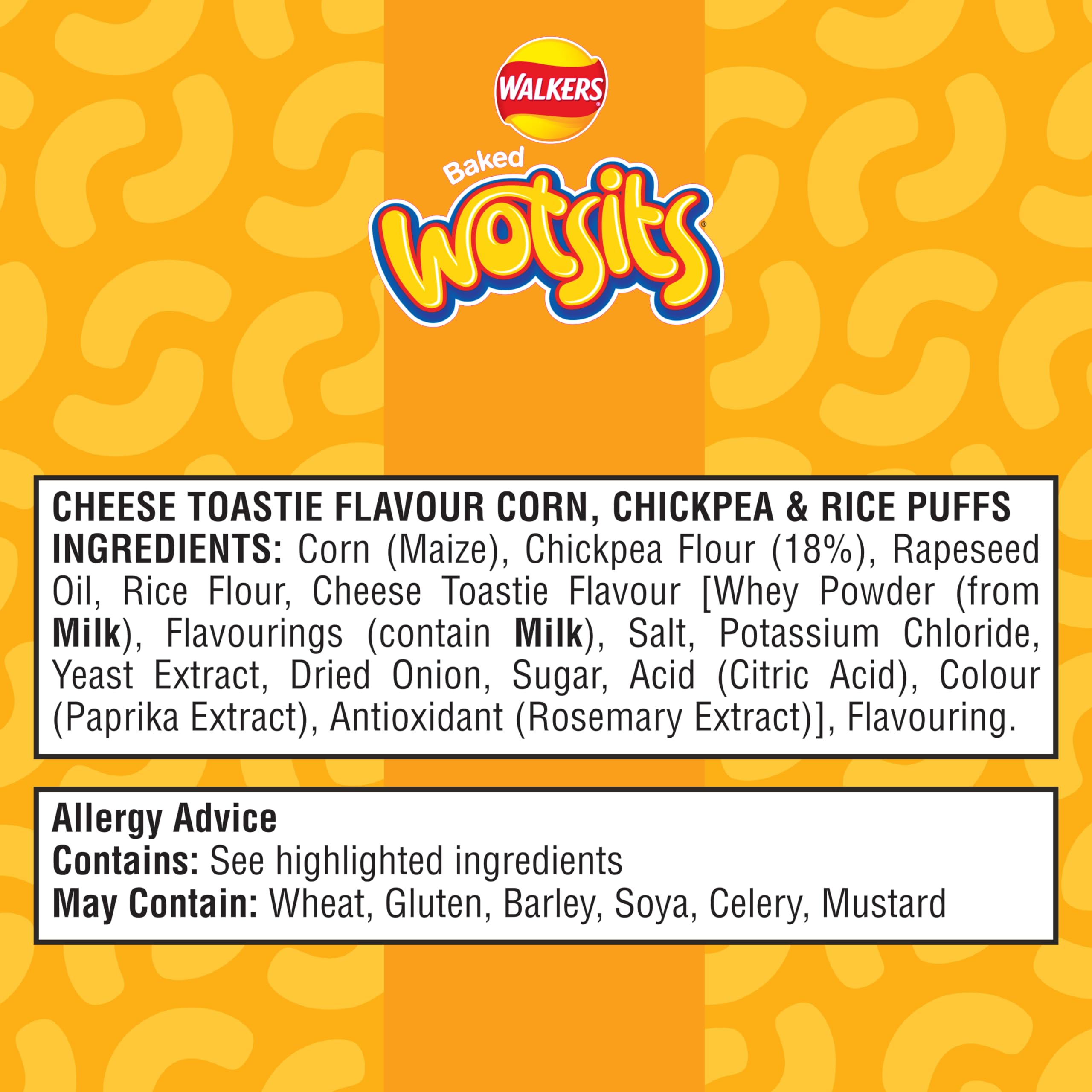 Walkers Wotsits Cheese Toastie 6 Pack Crisps - Baked Cheese Flavoured Snacks Made with Chickpea 4