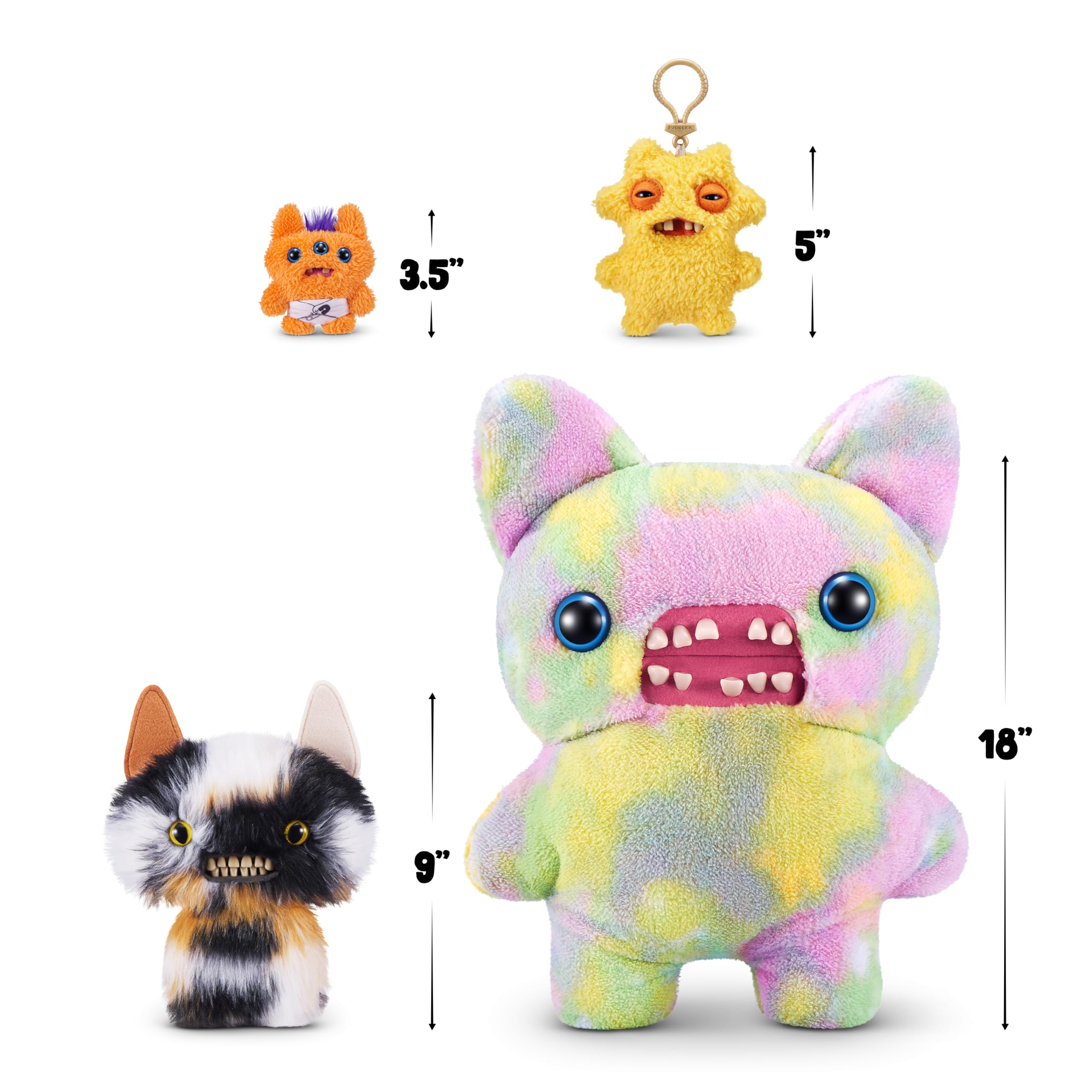 Fuggler Butt Ugly Pets 9-inch Series 1 Plush Toy by ZURU - Collectible Funny Monster Stuffed Animal 5