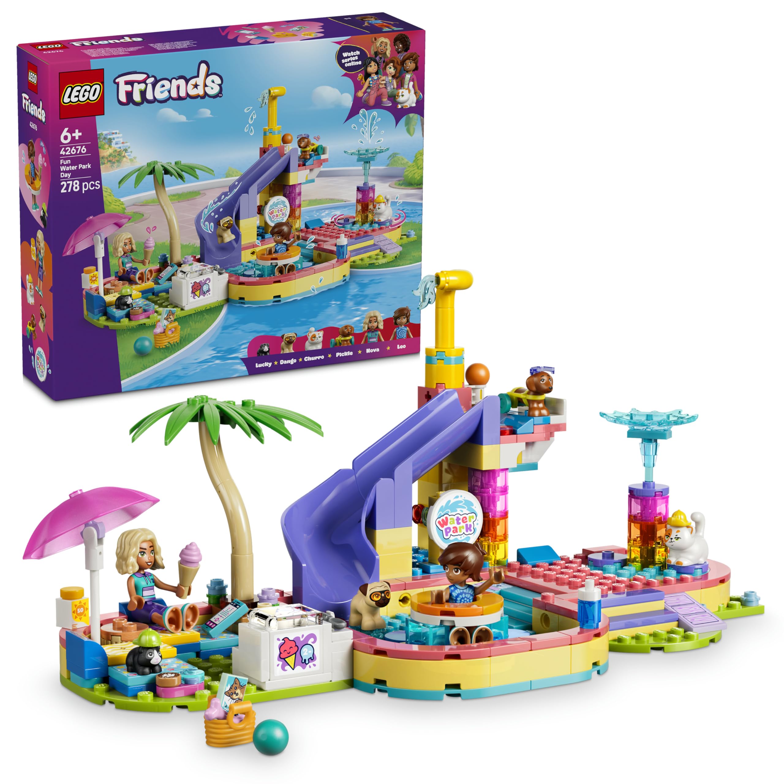 LEGO Friends Fun Water Park Day Building Set | Model 42676 | Ages 6+