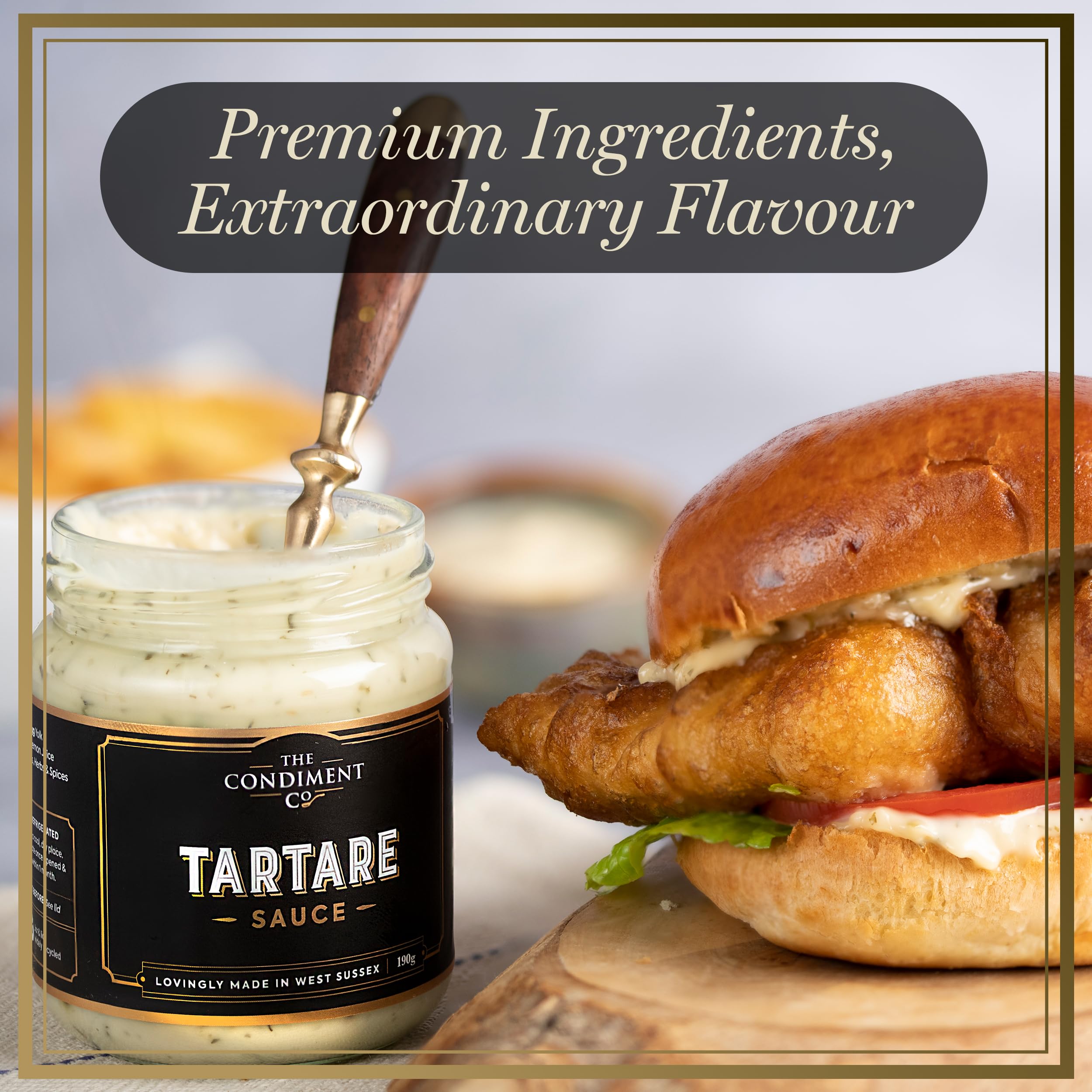 The Condiment Company Tartare Sauce 190g - Creamy Seafood Sauce for Fish & Chips 6
