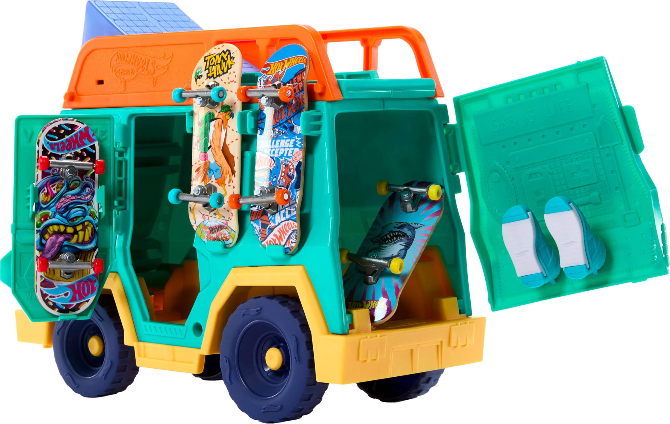 Hot Wheels Skate Skate Van Playset - Exclusive Fingerboard | Multicolor | Model JGG91 5