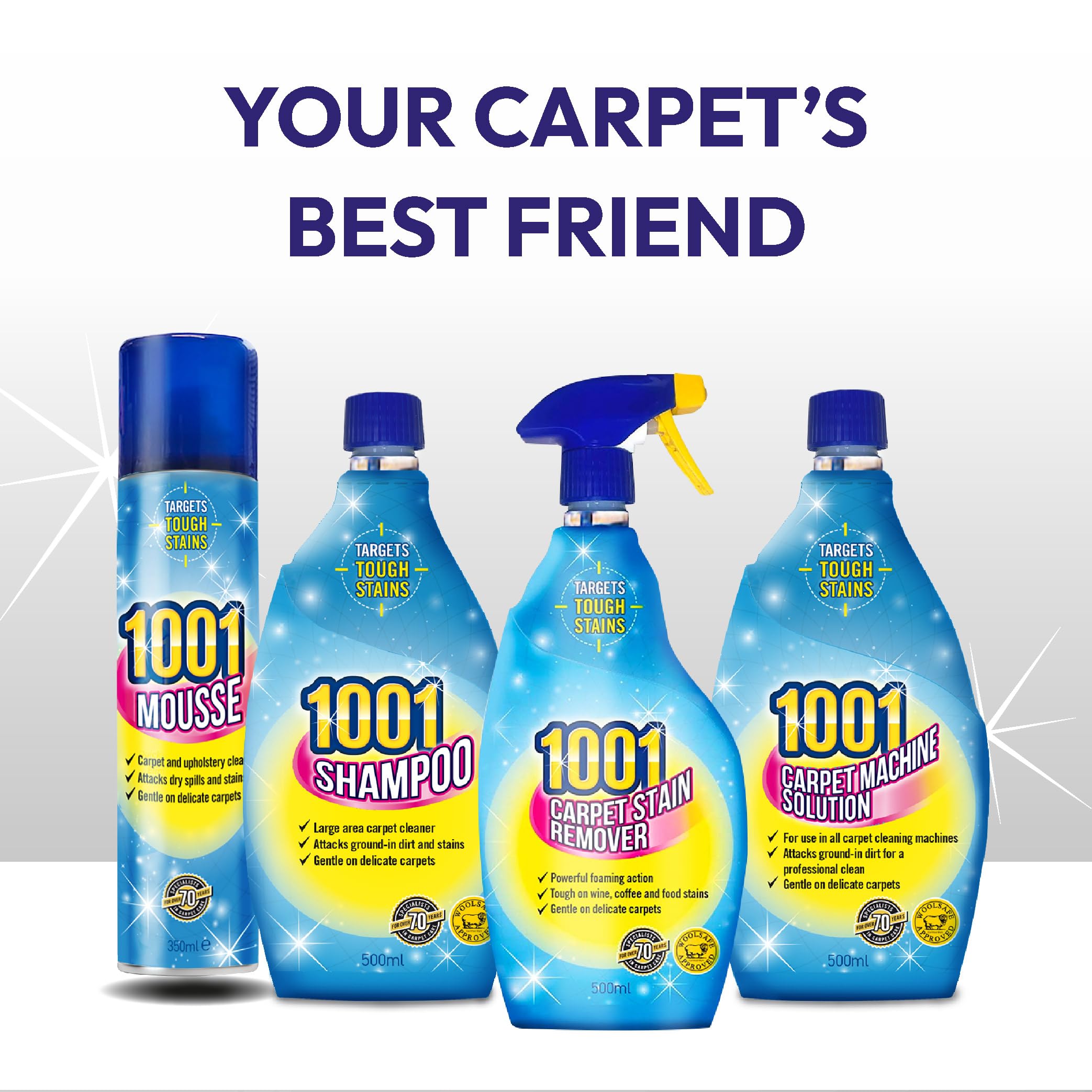 1001 Carpet Shampoo - Deep Cleaning for High Traffic Areas | 500 ml Liquid 7