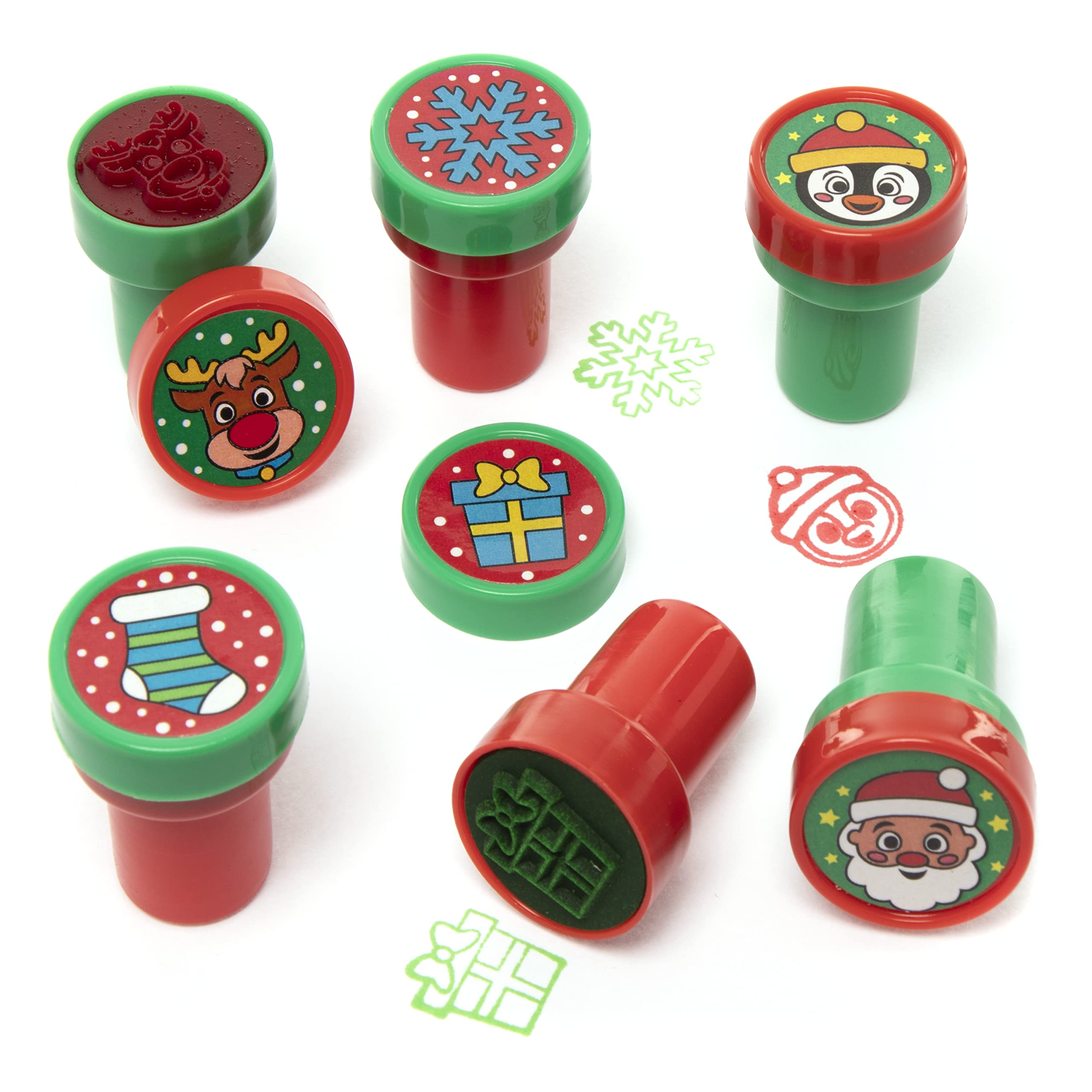Baker Ross Christmas Self-Inking Stampers - Pack of 12, Ages 3+ 6