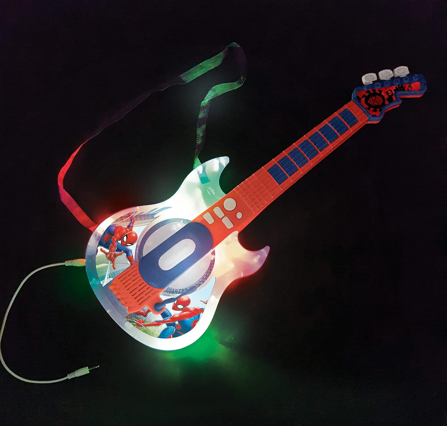 Lexibook K260SP Spider-Man Electronic Lighting Guitar with Mic and Glasses - Musical Toy for Kids 6