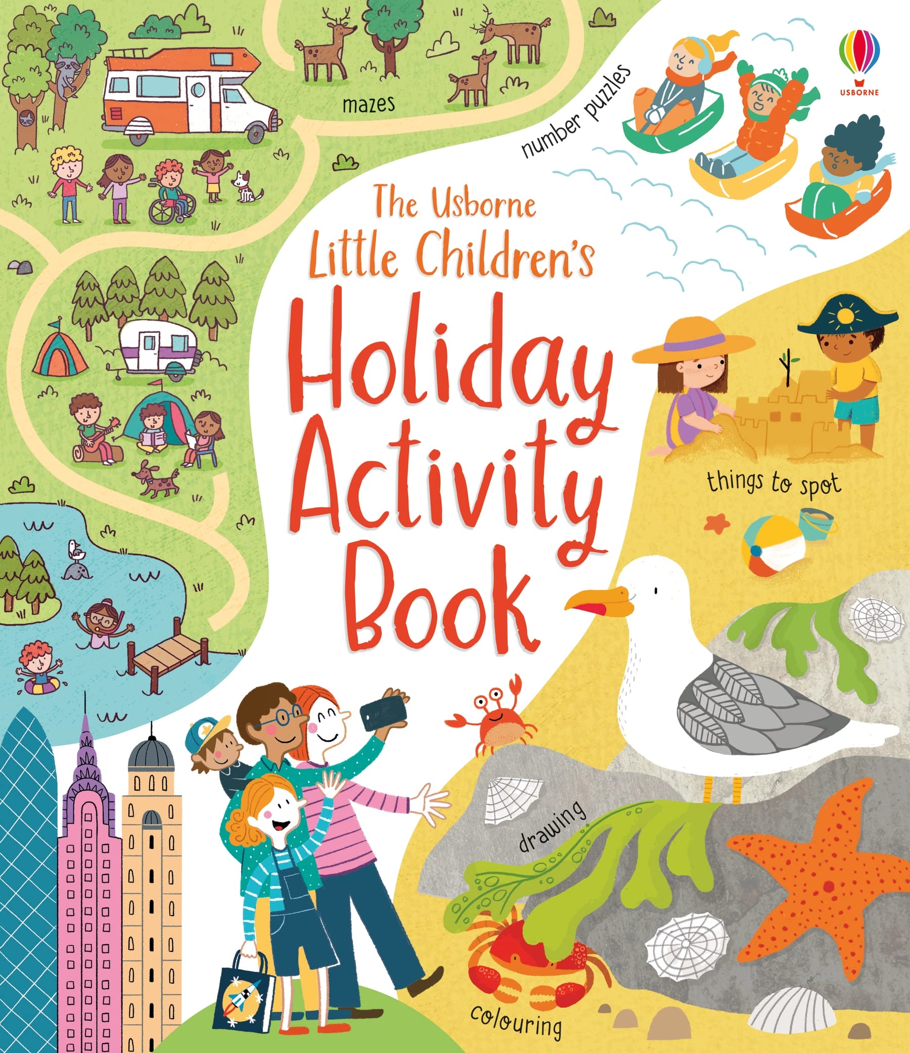 Usborne Little Children's Holiday Activity Book - Ages 4-7 | 64 Pages | Paperback