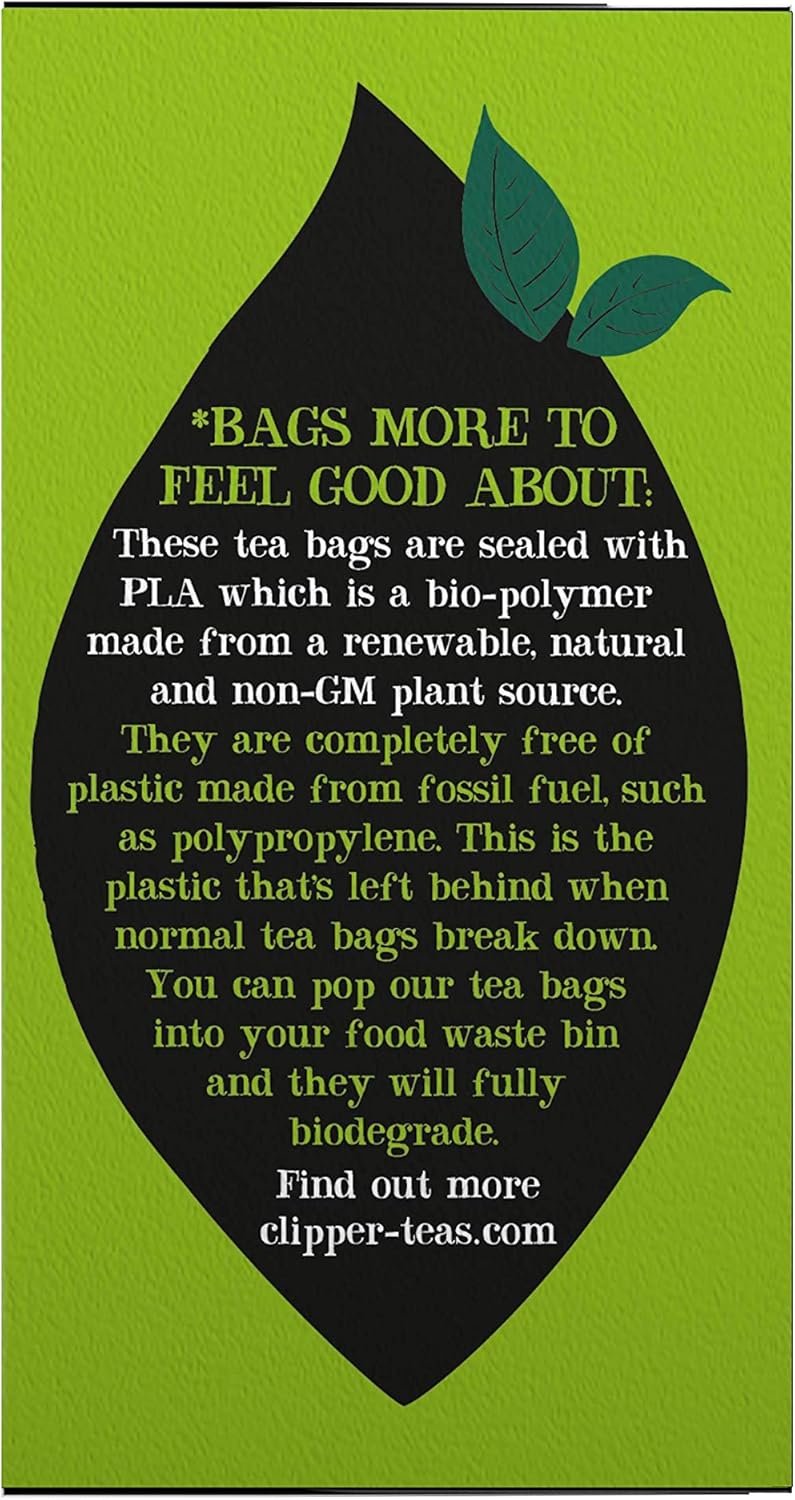 Clipper Bio-Grünteebeutel – Schachtel mit 40 Fairtrade- und biologisch abbaubaren Teebeuteln 7