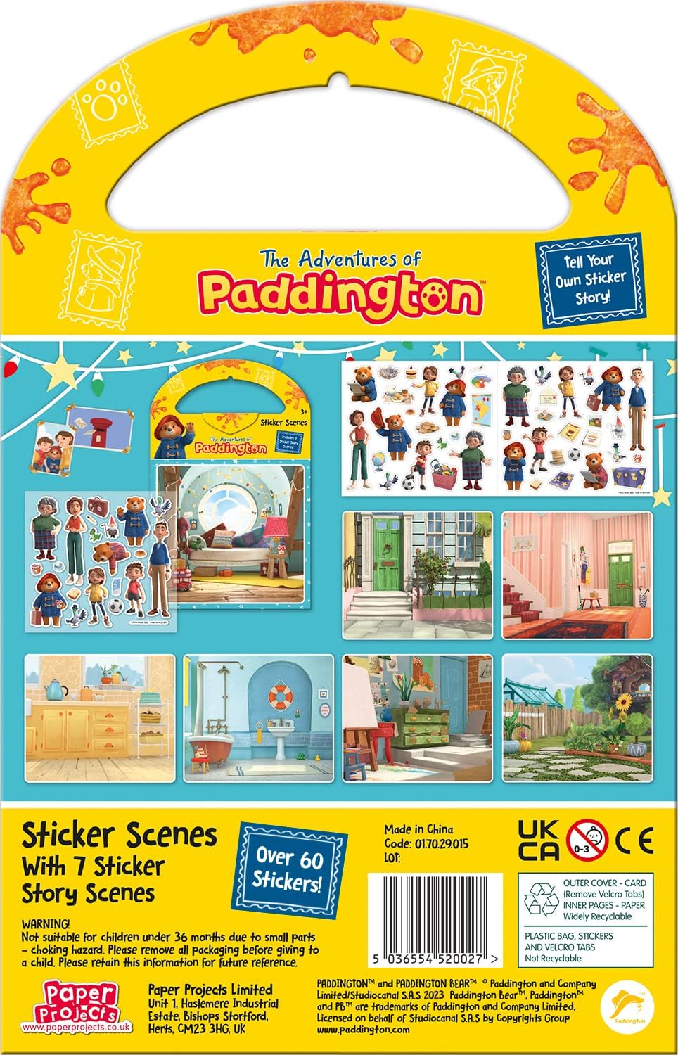 Paper Projects The Adventures of Paddington - Sticker Scene Activity Set 4
