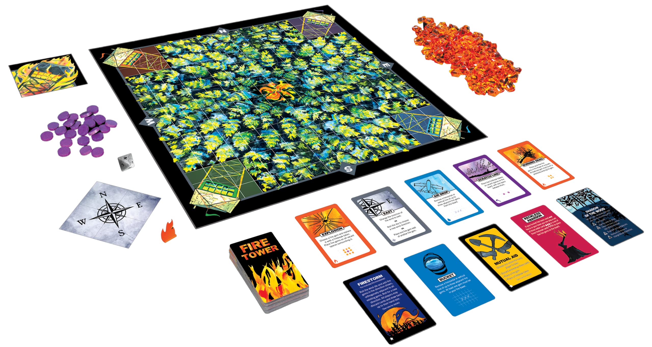 Goliath Games Fire Tower: Fight Fire with Fire Strategy Board Game 6