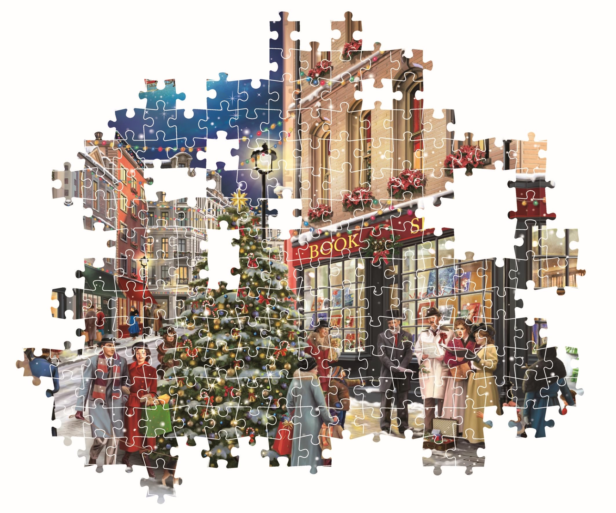 Clementoni A Christmas Stroll 1000-Piece Jigsaw Puzzle - Adult Puzzle, Made in Italy 5