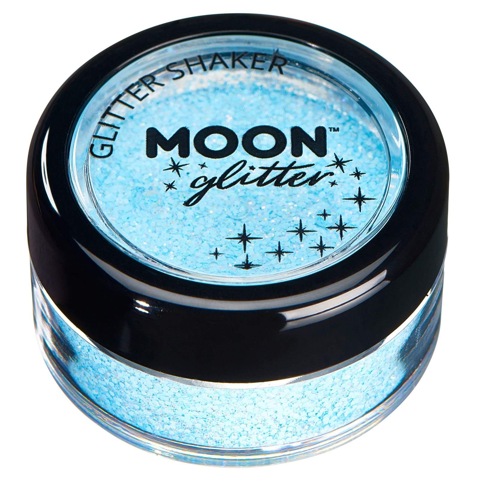 Moon Glitter Pastel Glitter Shakers - Baby Blue Cosmetic Glitter for Face, Body, Nails, Hair, Lips - 5g