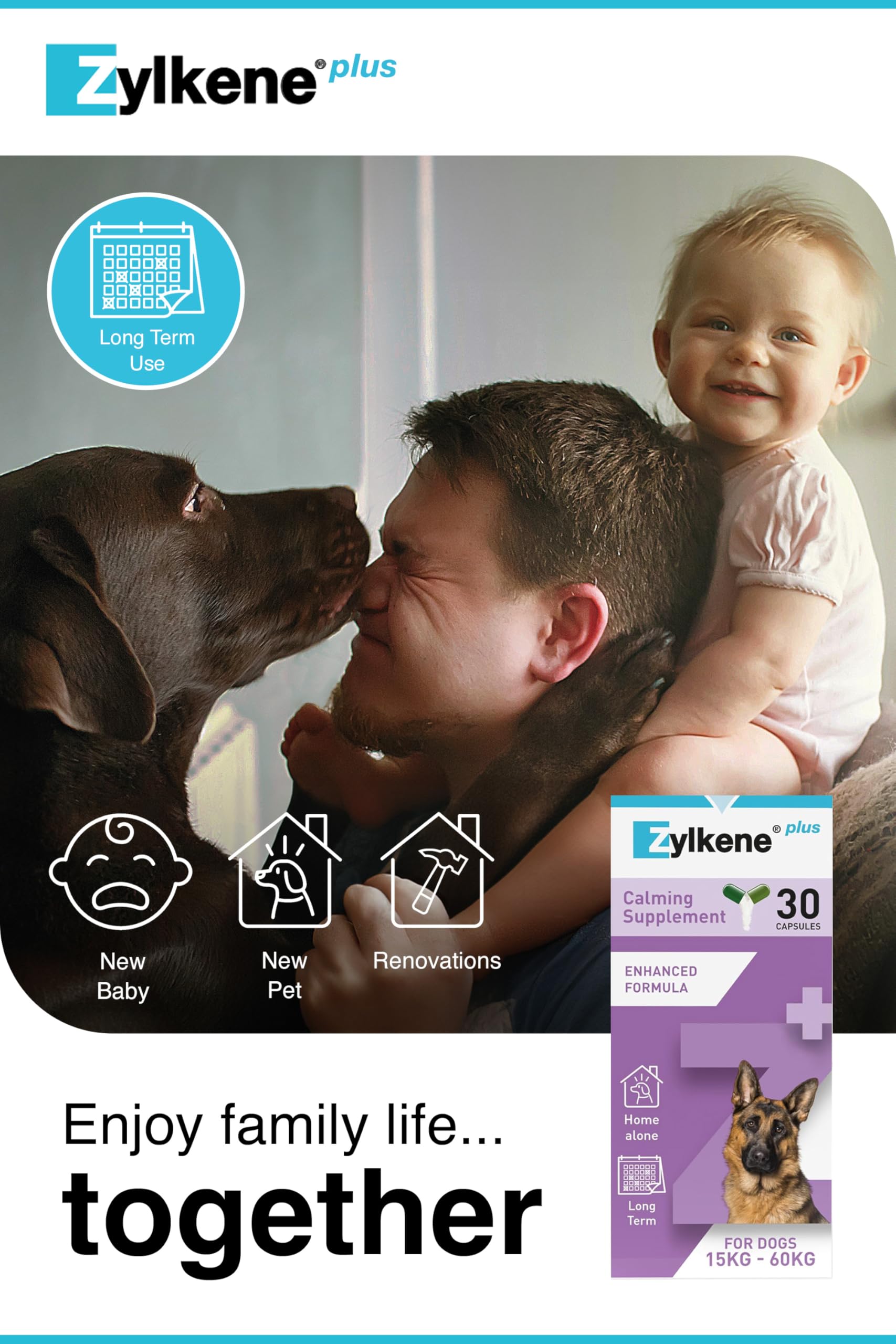 Zylkene Calming Supplement for Large Dogs (30kg-60kg) 450mg | 30 Capsules 4
