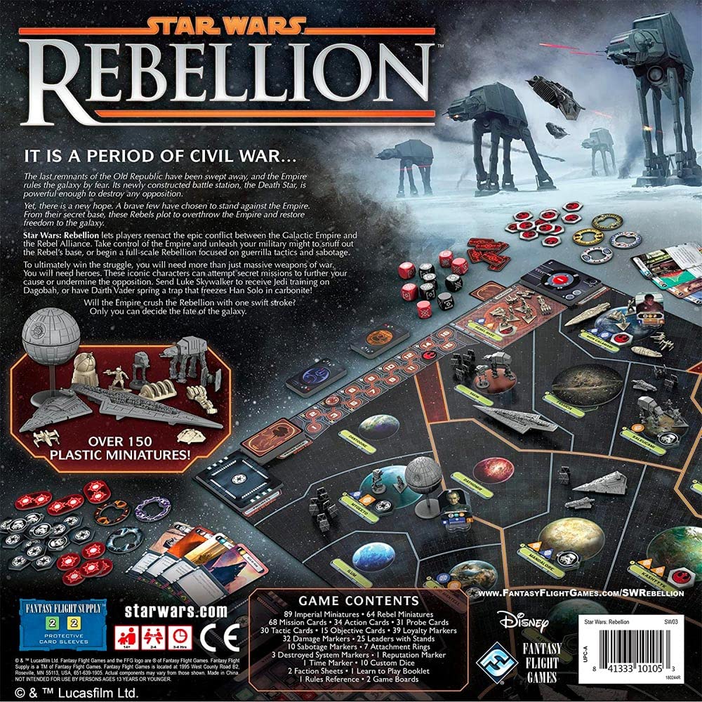 Asmodee Star Wars Rebellion Board Game | Strategy Game | Ages 14+ | 2-4 Players