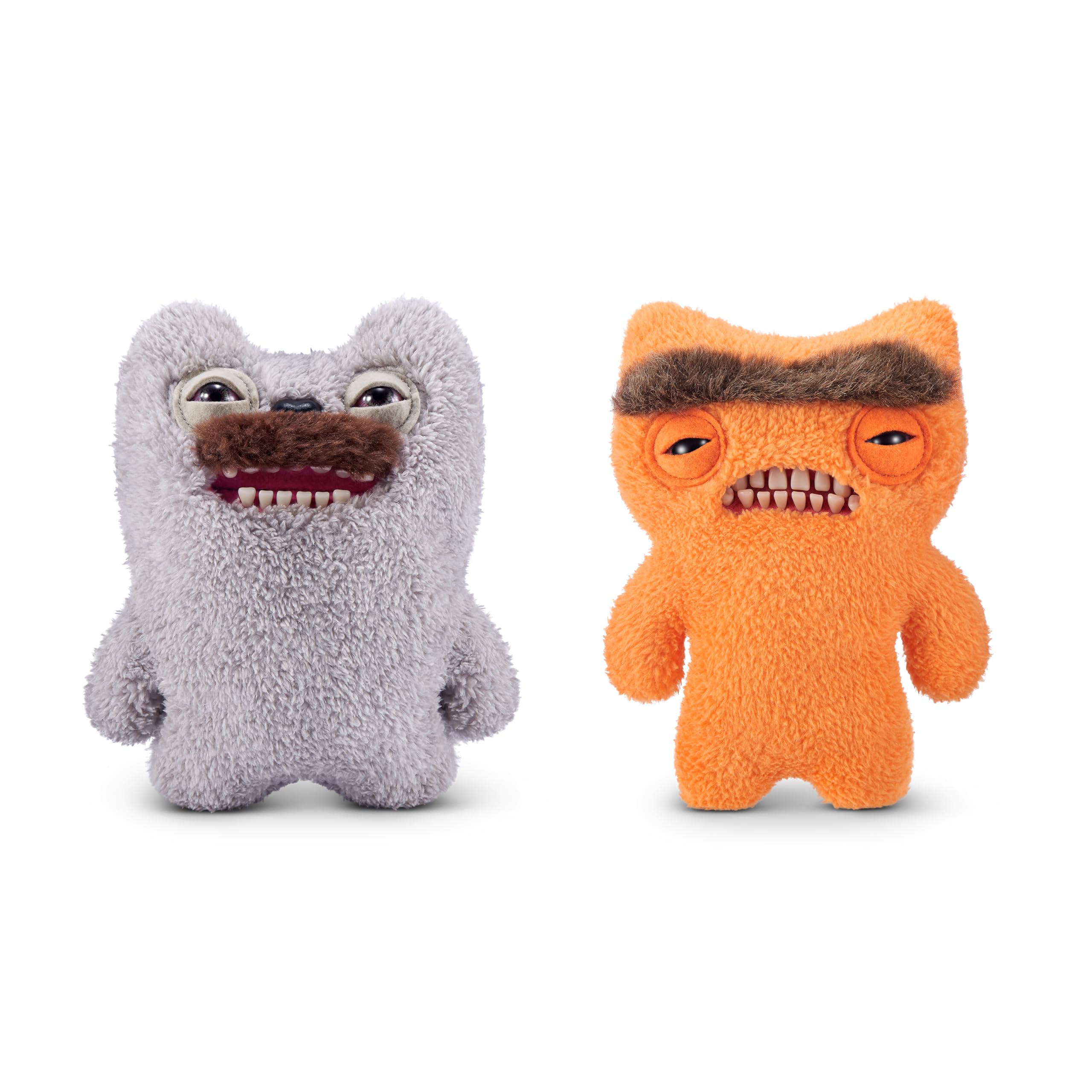 Fuggler Hairy Fuggs 2-Pack - 9-inch Funny Ugly Monster Plush Toys for Kids 4+