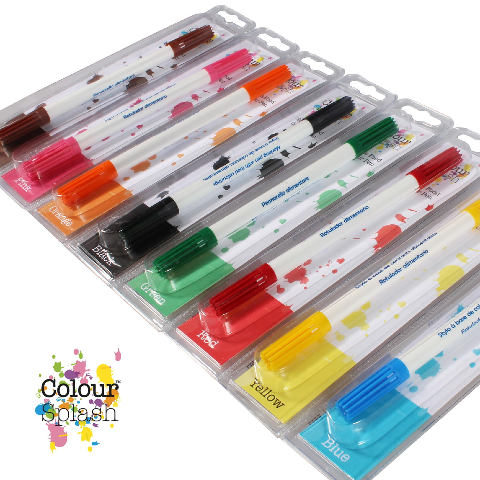Colour Splash Edible Food Colouring Pens - Dual Tip Icing Pens for Cake Decorating 8
