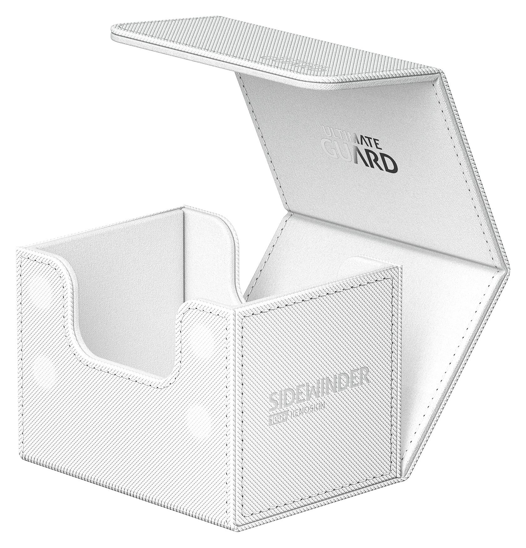 Ultimate Guard Sidewinder 100+ XenoSkin Card Box - White | Holds 100 Double-Sleeved Cards 4