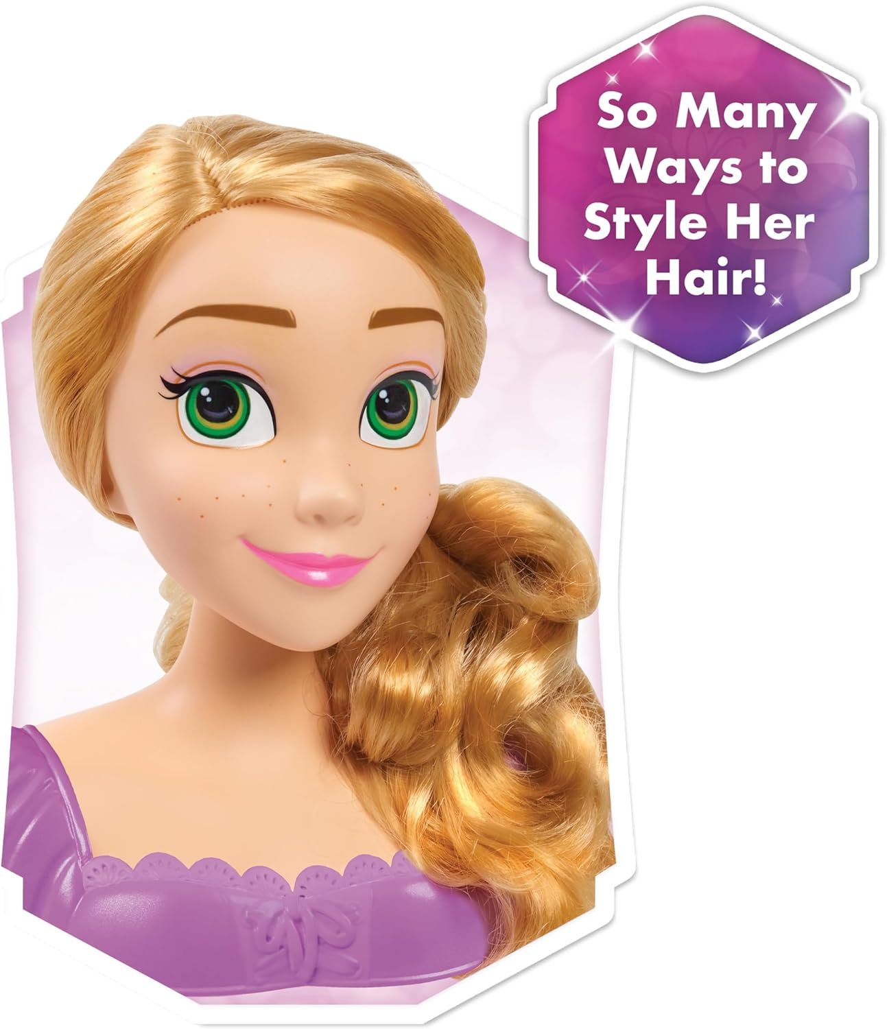 Disney Princess Rapunzel 20 cm Hairdressing Head with 7-Piece Accessory Set 4