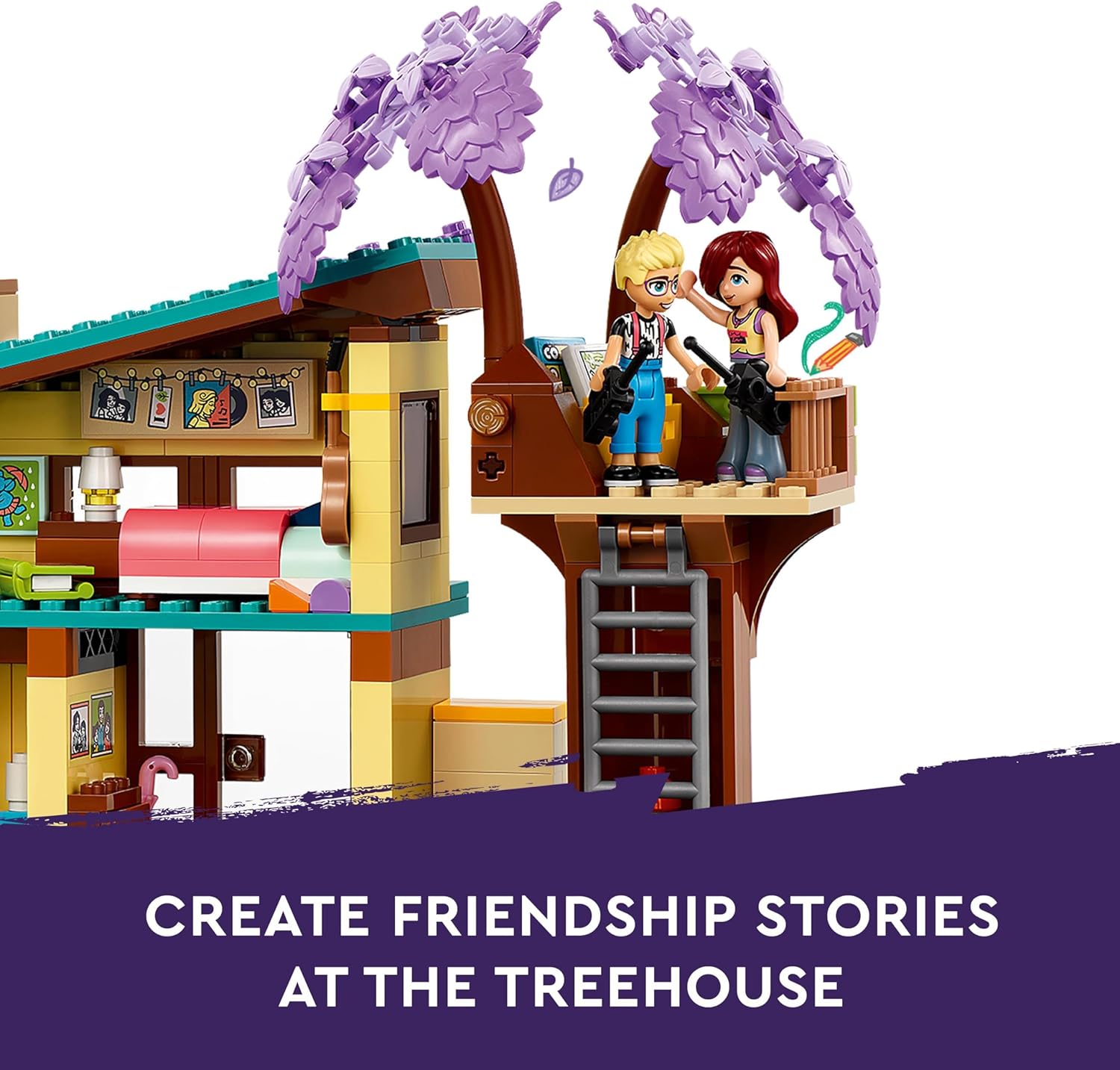 LEGO Friends Olly and Paisley's Family Houses Building Set