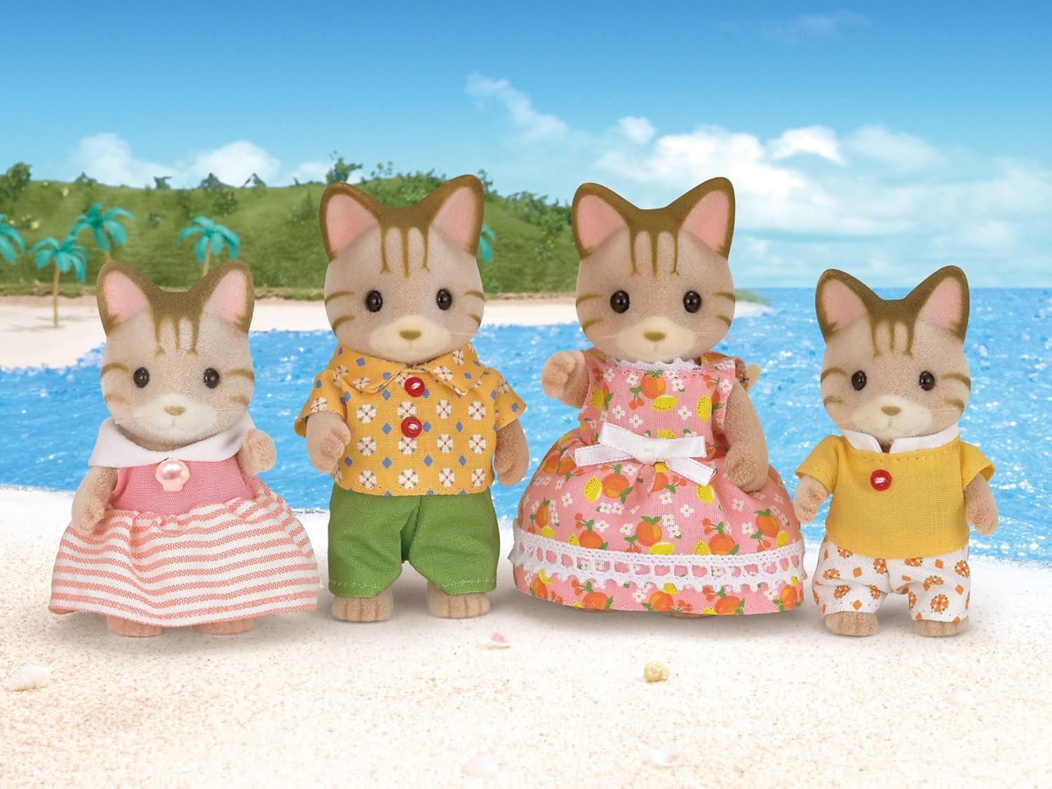 Sylvanian Families - Striped Cat Family Playset for Kids 3+